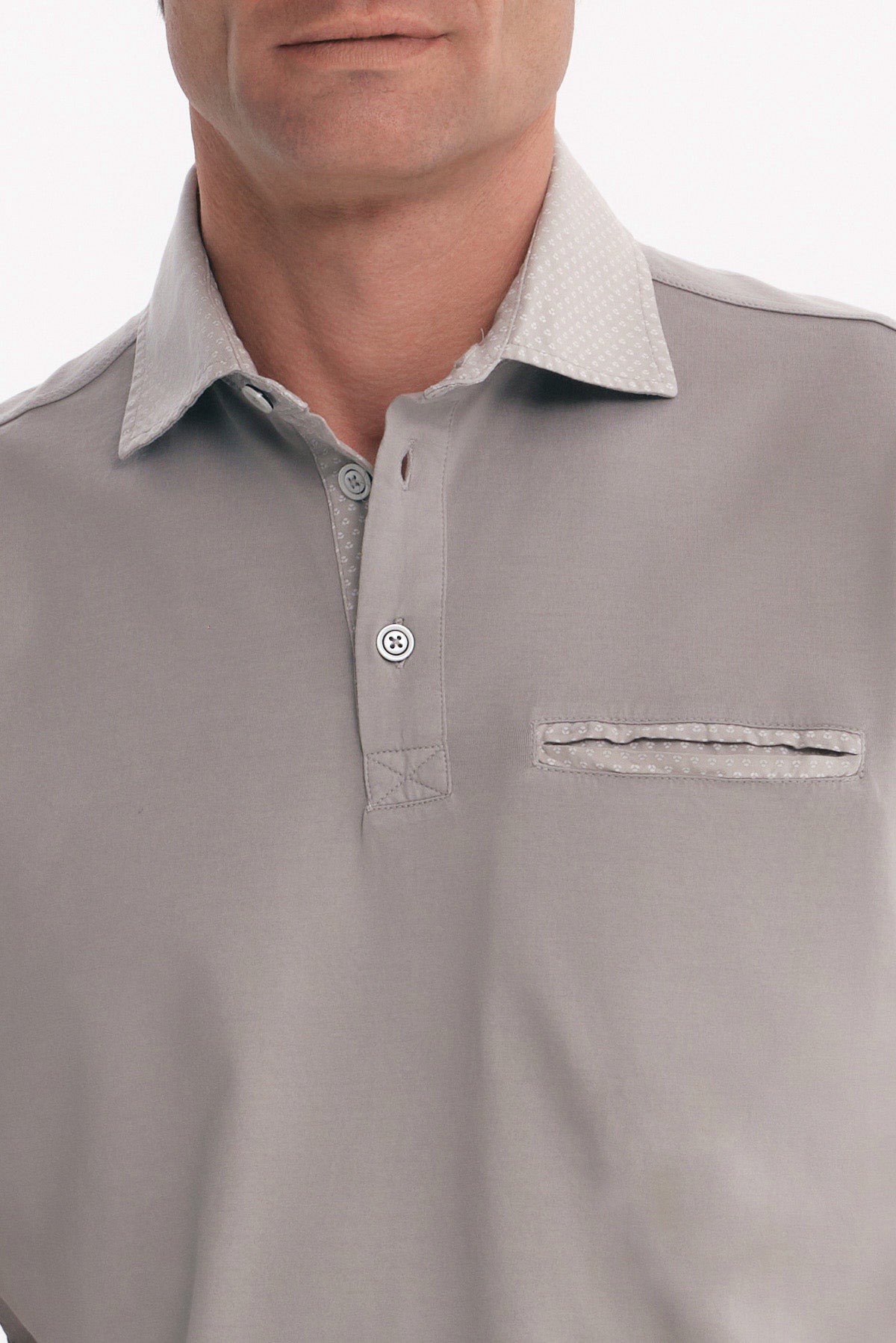 ΑΝΔΡΙΚΟ ΓΚΡΙ ΜΠΕΖ POLO MODERN FIT ΜΕ ΜΙΚΡΟΣΧΕΔΙΟ