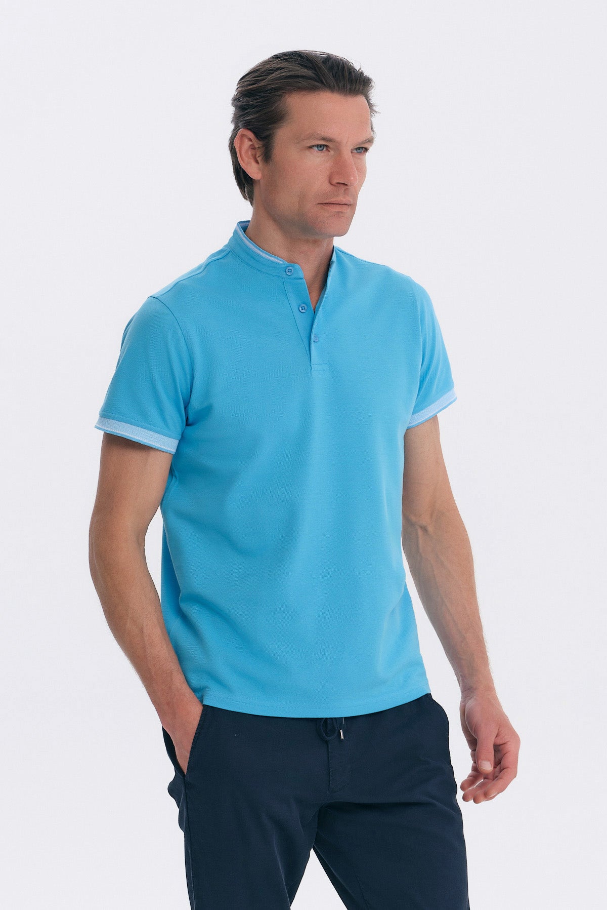 ΑΝΔΡΙΚΟ ΣΙΕΛ POLO REGULAR FIT PORTOBELLO'S MΕ ΜΑΟ ΓΙΑΚΑ