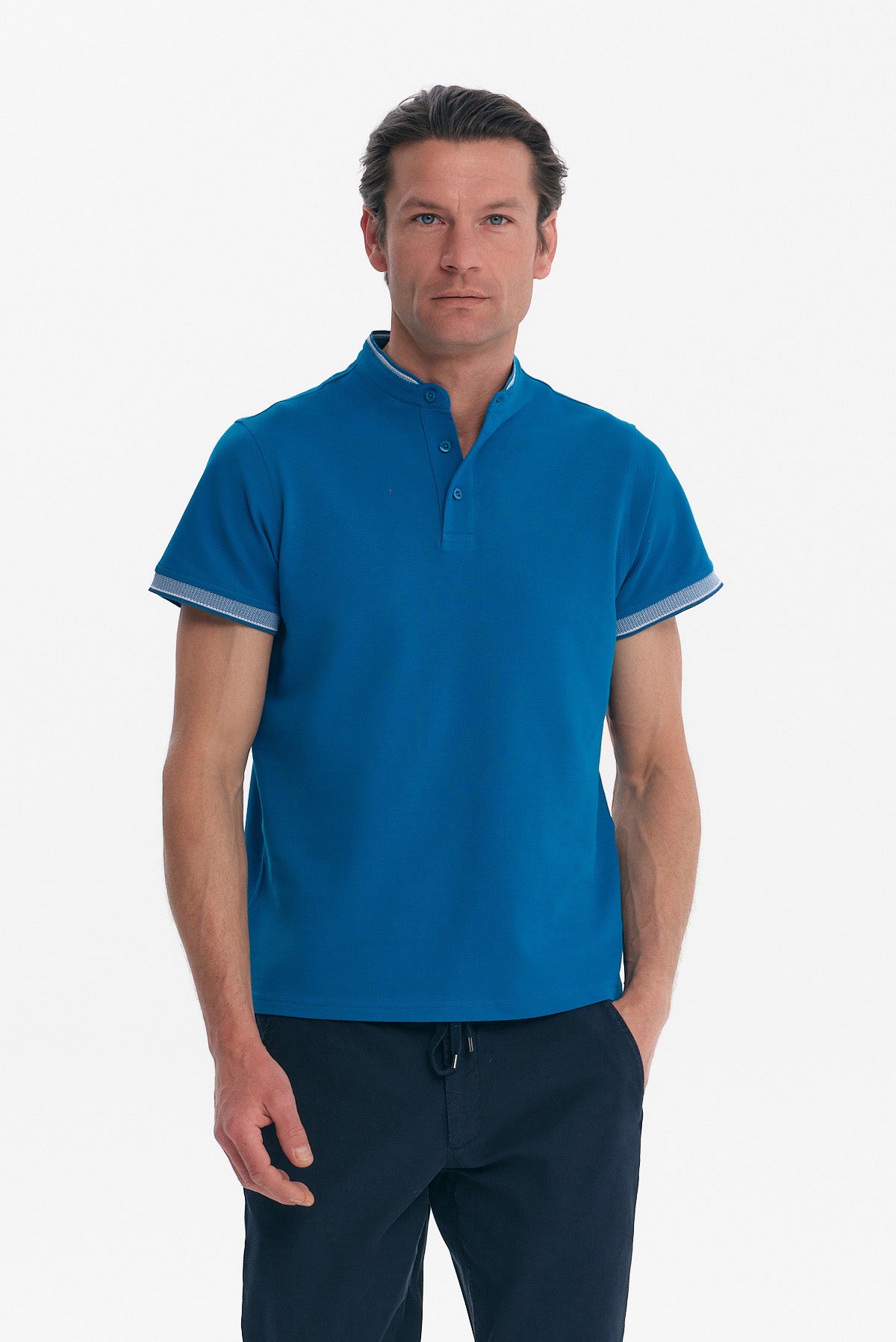 ΑΝΔΡΙΚΟ ΠΕΤΡΟΛ POLO REGULAR FIT PORTOBELLO'S MΕ ΜΑΟ ΓΙΑΚΑ