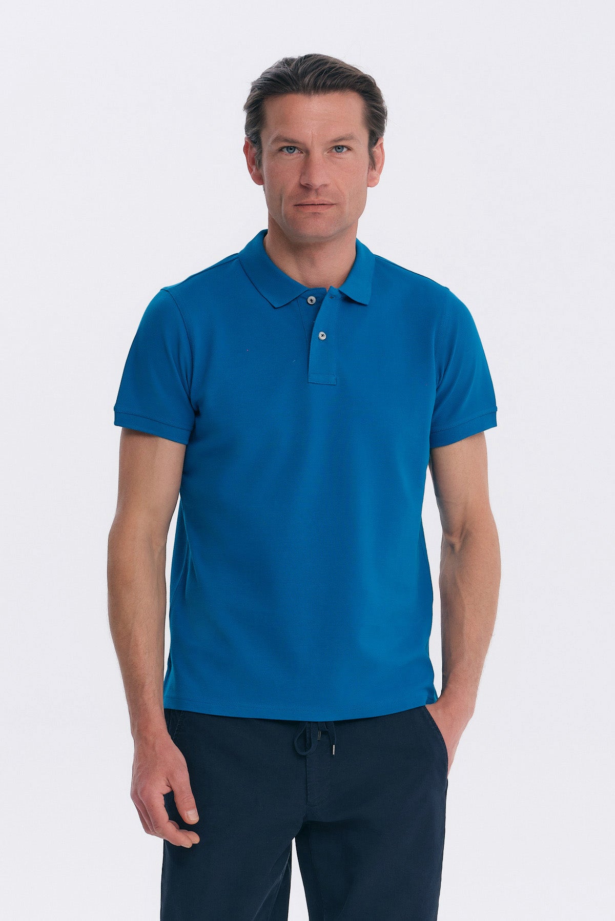 ΑΝΔΡΙΚΟ ΜΟΝΟΧΡΩΜΟ ΠΕΤΡΟΛ POLO REGULAR FIT PORTOBELLO'S