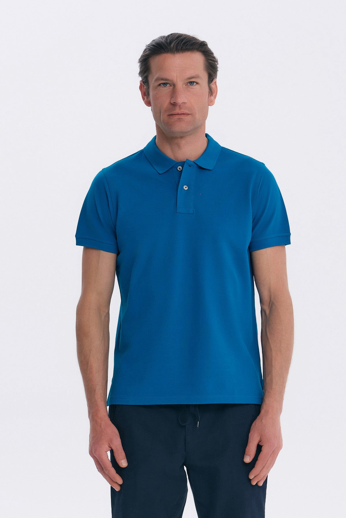 ΑΝΔΡΙΚΟ ΜΟΝΟΧΡΩΜΟ ΠΕΤΡΟΛ POLO REGULAR FIT PORTOBELLO'S