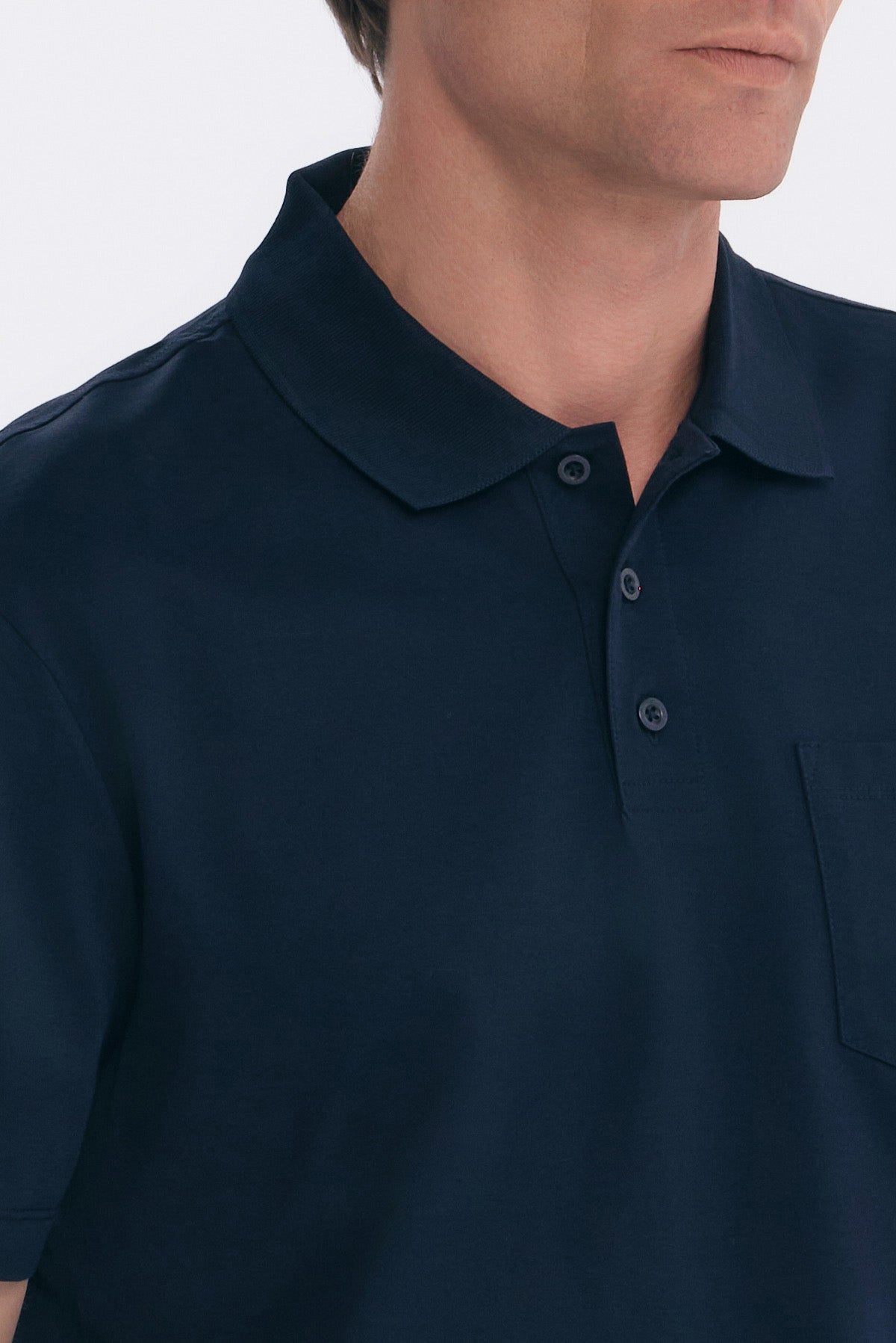 ΑΝΔΡΙΚΟ ΜΠΛΕ ΜΟΝΟΧΡΩΜΟ ΚΟΝΤΟΜΑΝΙΚΟ POLO JERSEY PORTOBELLO'S