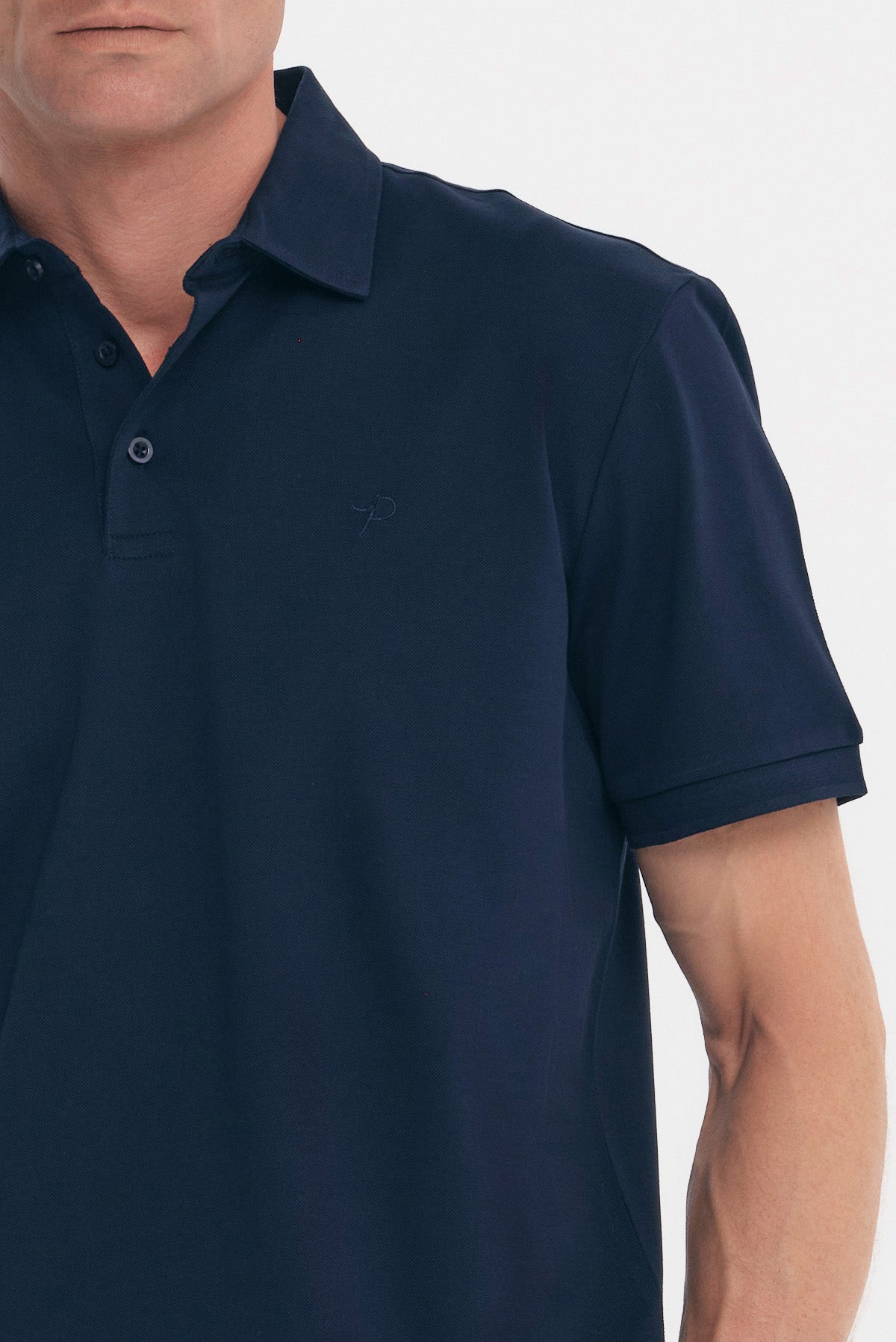 ΑΝΔΡΙΚΟ ΜΠΛΕ ΜΟΝΟΧΡΩΜΟ ΚΟΝΤΟΜΑΝΙΚΟ POLO MERCERISED PORTOBELLO'S