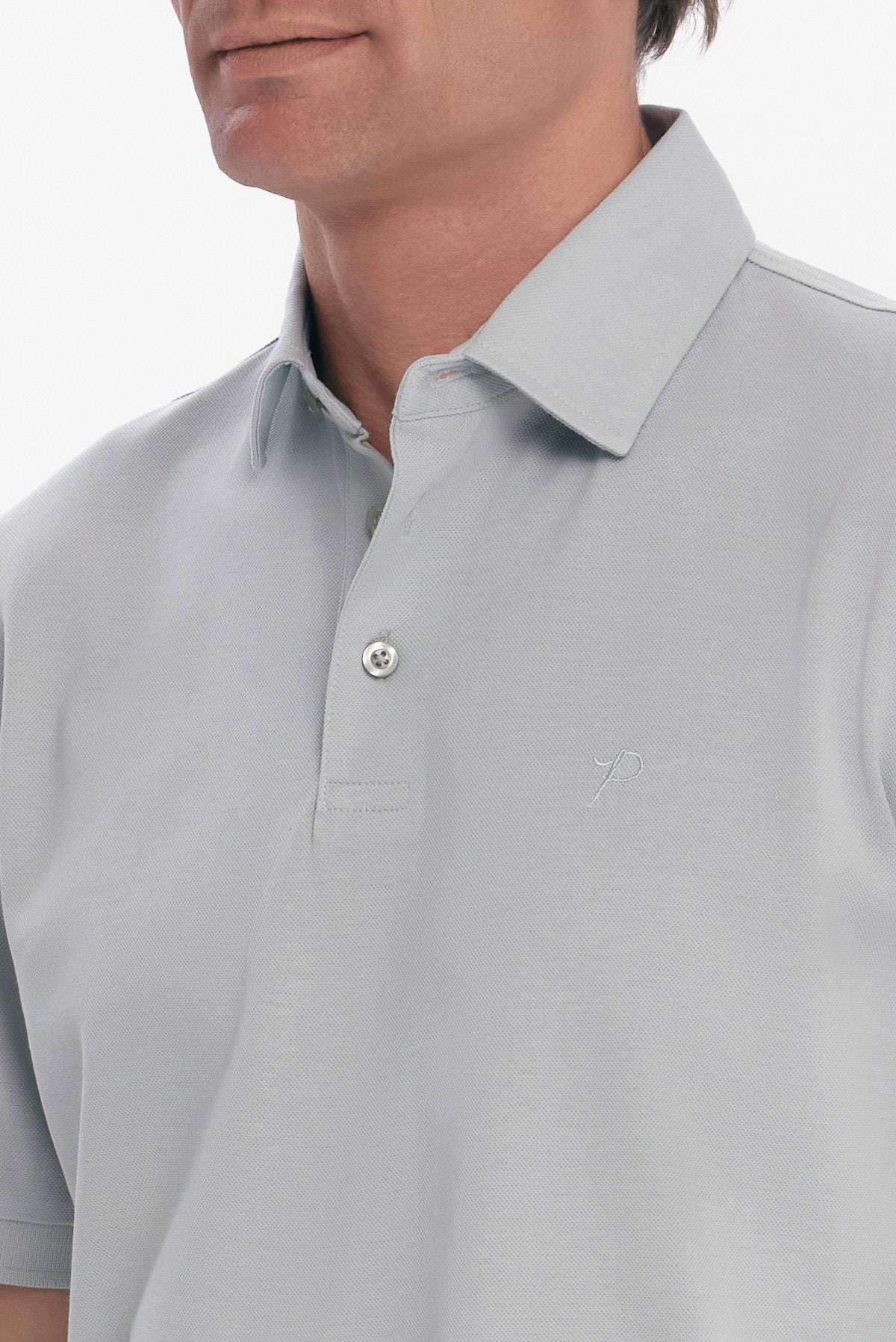 ΑΝΔΡΙΚΟ ΜΟΝΟΧΡΩΜΟ ΚΟΝΤΟΜΑΝΙΚΟ POLO MERCERISED ΣΤΟ ΧΡΩΜΑ ΤΗΣ ΜΕΝΤΑΣ PORTOBELLO'S