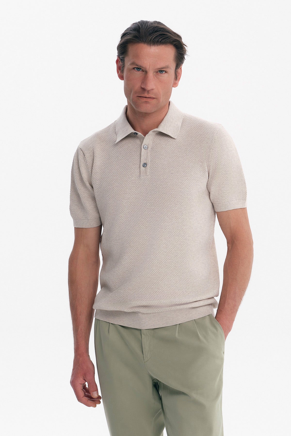 ΑΝΔΡΙΚΟ ΜΠΕΖ ΣΚΟΥΡΟ ΠΛΕΚΤΟ POLO REGULAR FIT PORTOBELLO'S