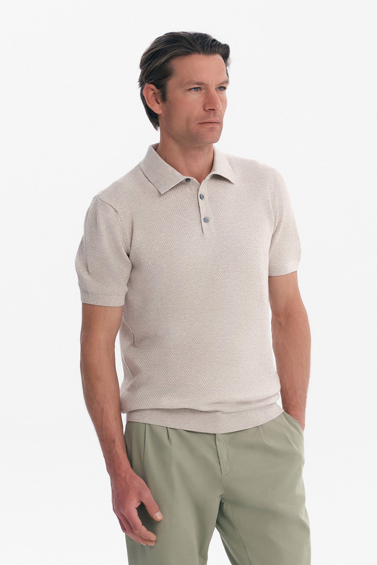 ΑΝΔΡΙΚΟ ΜΠΕΖ ΣΚΟΥΡΟ ΠΛΕΚΤΟ POLO REGULAR FIT PORTOBELLO'S