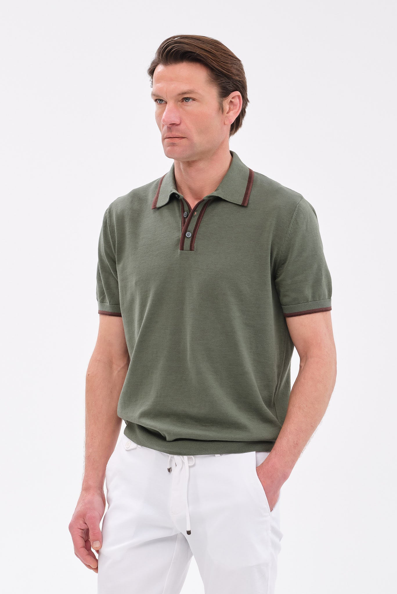 ΑΝΔΡΙΚΟ ΠΡΑΣΙΝΟ ΚΟΝΤΟΜΑΝΙΚΟ POLO PORTOBELLO'S REGULAR FIT