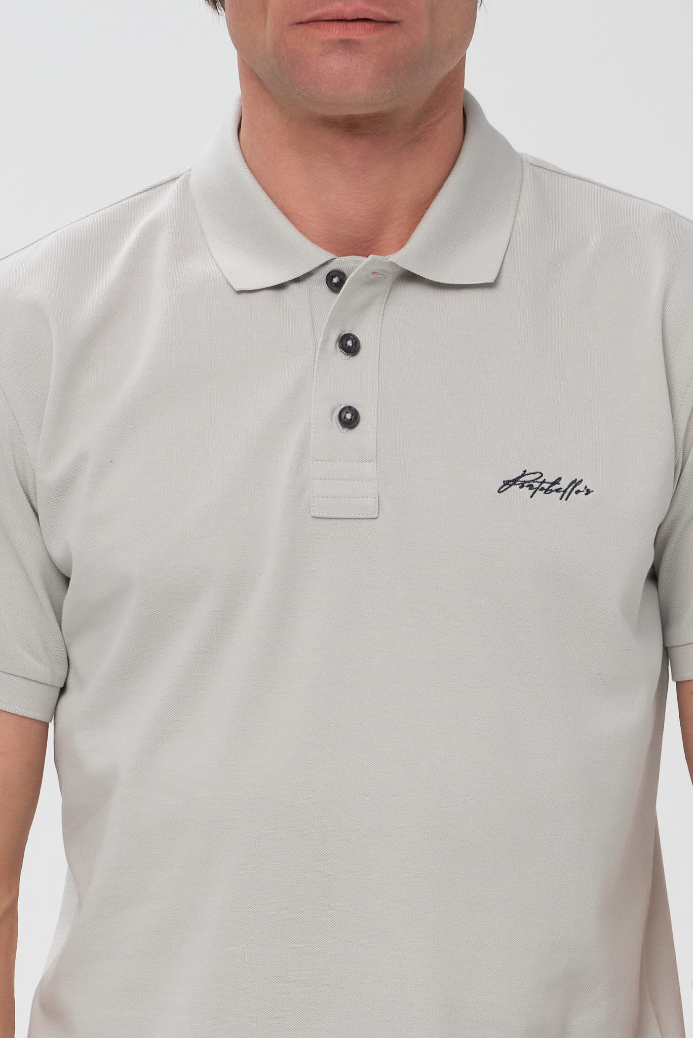 ΑΝΔΡΙΚΟ ΓΚΡΙ ΑΝΟΙΧΤΟ ΚΟΝΤΟΜΑΝΙΚΟ POLO PORTOBELLO'S REGULAR FIT