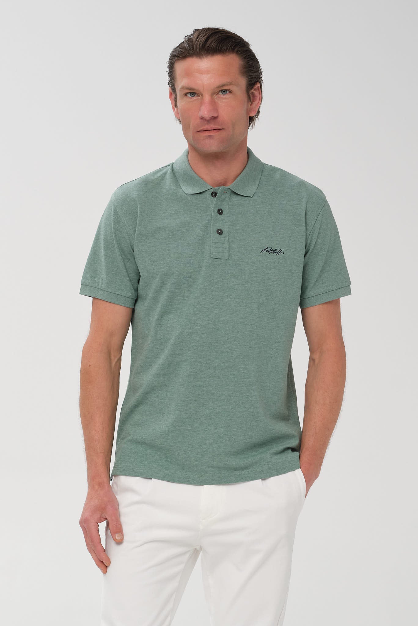 ΑΝΔΡΙΚΟ ΠΡΑΣΙΝΟ ΚΟΝΤΟΜΑΝΙΚΟ POLO PORTOBELLO'S REGULAR FIT