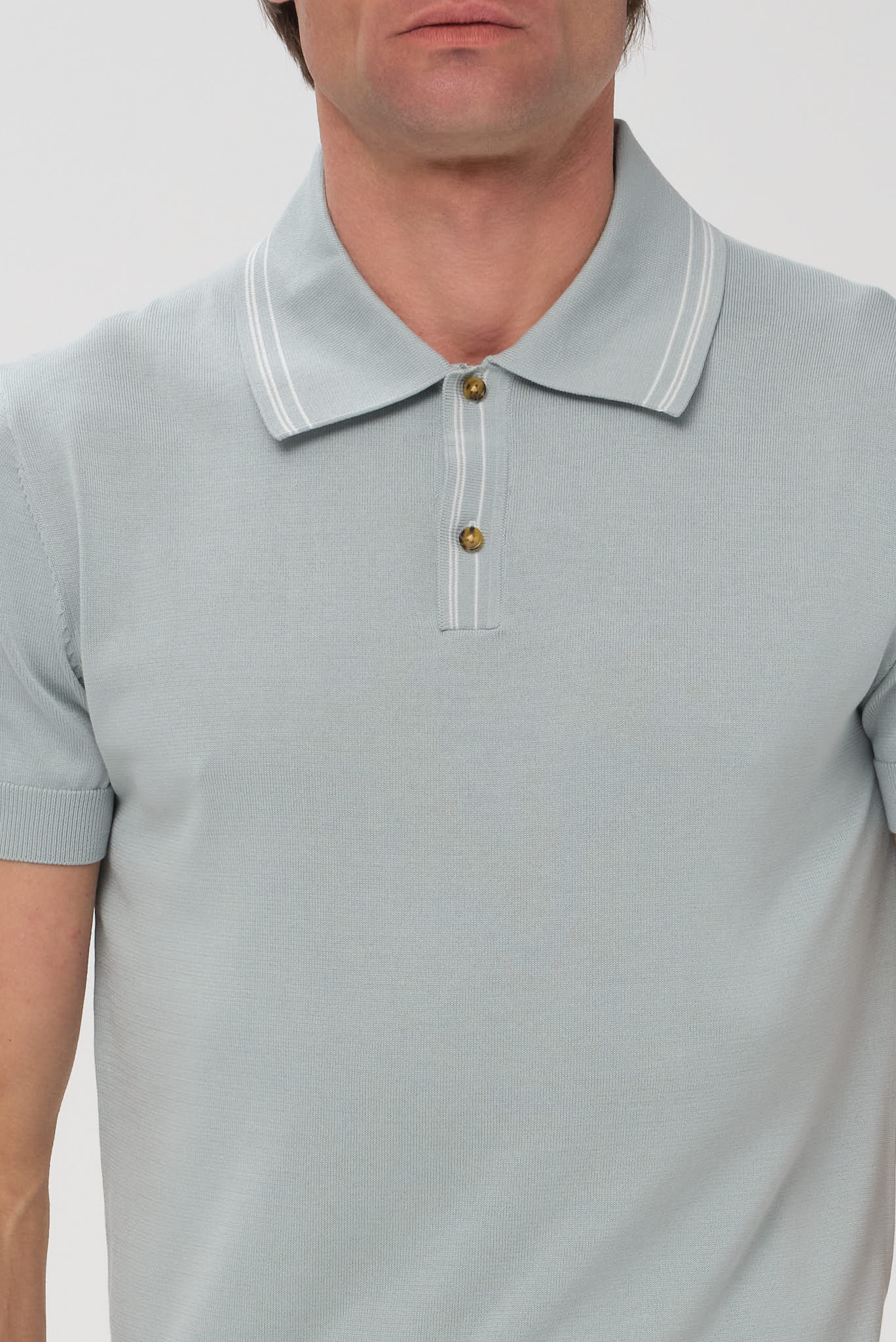 ΑΝΔΡΙΚΟ ΠΛΕΚΤΟ ΚΟΝΤΟΜΑΝΙΚΟ POLO PORTOBELLO'S ΣΕ ΧΡΩΜΑ ΜΕΝΤΑΣ REGULAR FIT