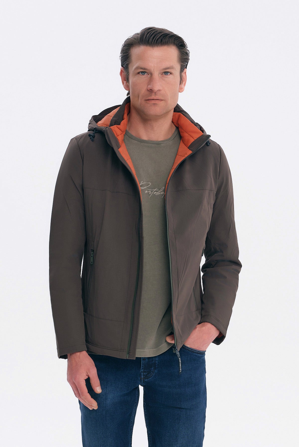 ΑΝΔΡΙΚΟ ΛΑΔΙ ΜΠΟΥΦΑΝ ΜΕ ΚΟΥΚΟΥΛΑ REGULAR FIT PORTOBELLO'S