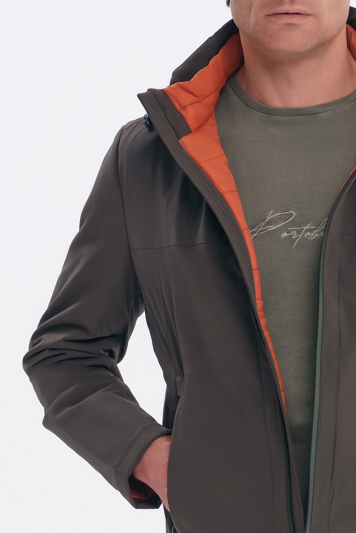 ΑΝΔΡΙΚΟ ΛΑΔΙ ΜΠΟΥΦΑΝ ΜΕ ΚΟΥΚΟΥΛΑ REGULAR FIT PORTOBELLO'S