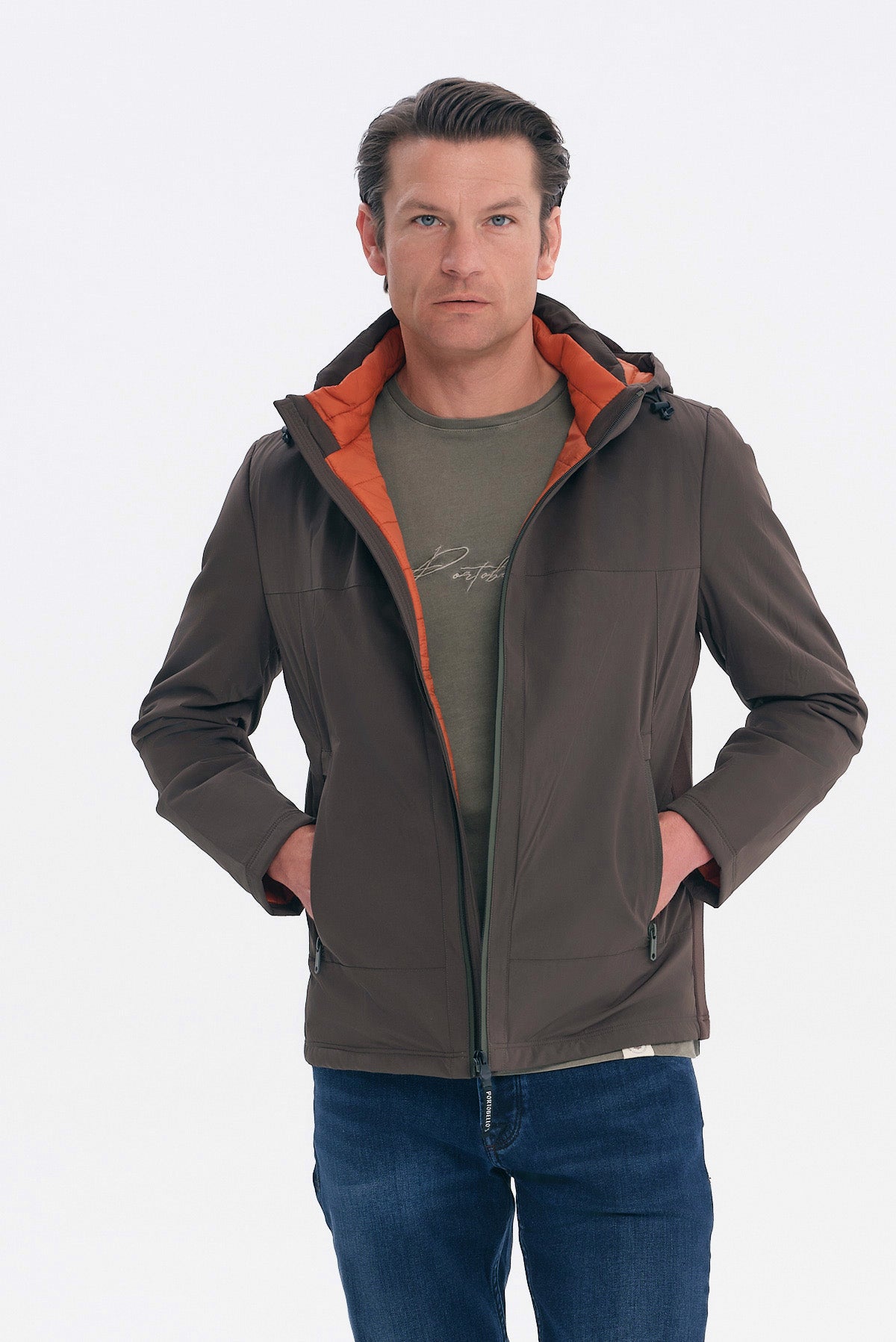 ΑΝΔΡΙΚΟ ΛΑΔΙ ΜΠΟΥΦΑΝ ΜΕ ΚΟΥΚΟΥΛΑ REGULAR FIT PORTOBELLO'S