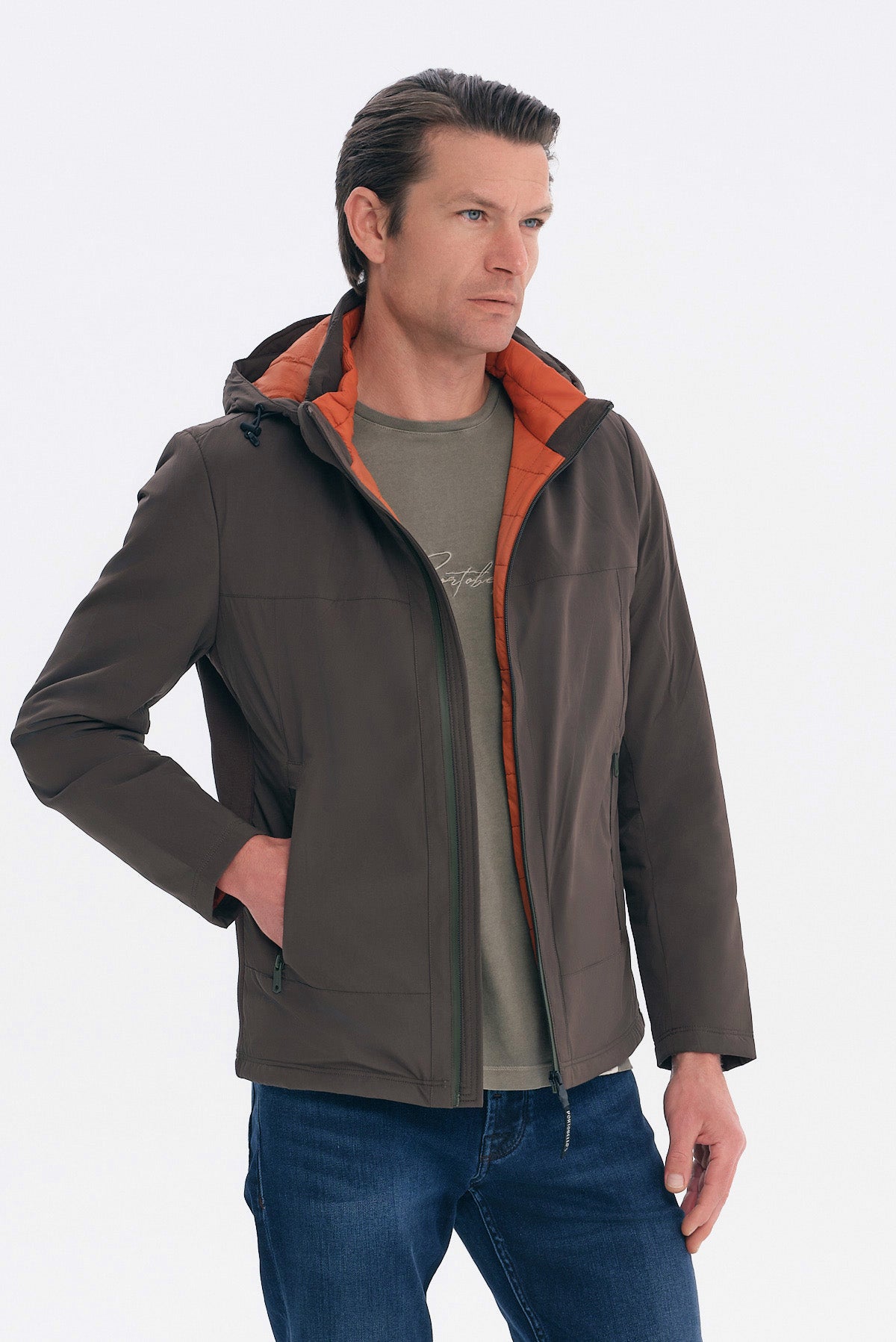 ΑΝΔΡΙΚΟ ΛΑΔΙ ΜΠΟΥΦΑΝ ΜΕ ΚΟΥΚΟΥΛΑ REGULAR FIT PORTOBELLO'S