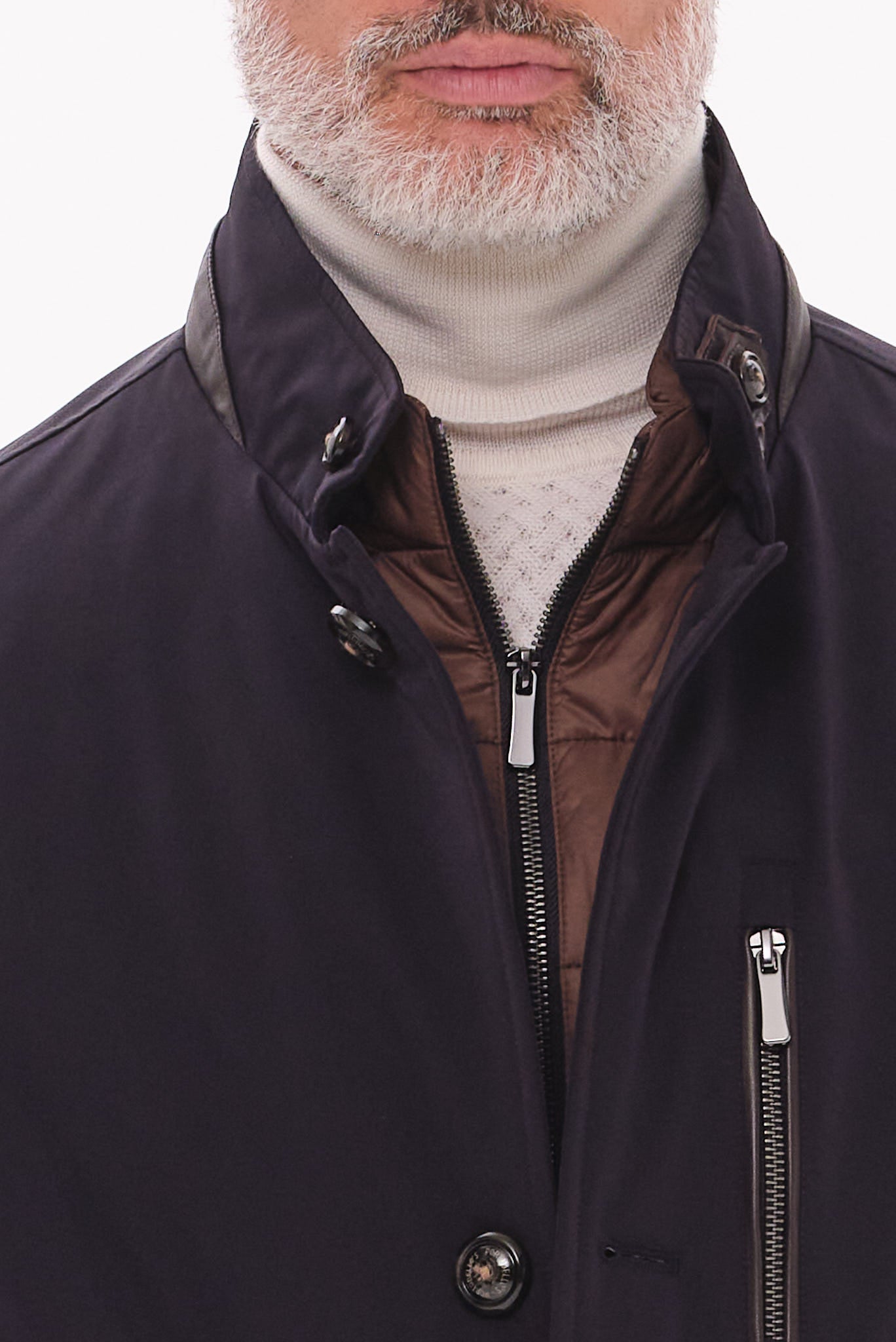 ΑΝΔΡΙΚΟ ΜΠΛΕ ΜΠΟΥΦΑΝ PORTOBELLO'S ΜΕ ΑΠΟΣΠΩΜΕΝΗ ΜΟΣΤΡΑ REGULAR FIT