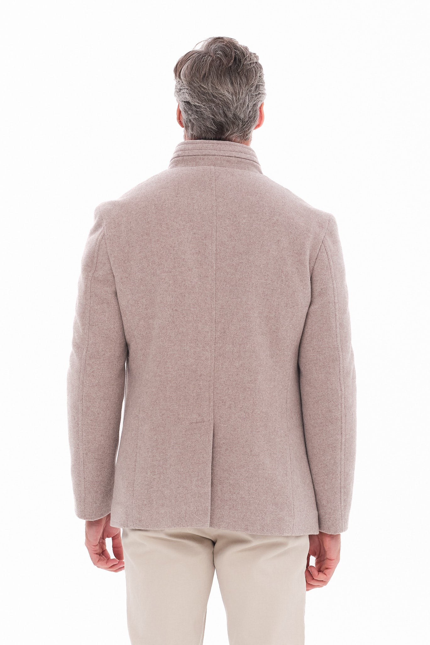 ΑΝΔΡΙΚΟ ΜΠΕΖ ΣΚΟΥΡΟ ΗΜΙΠΑΛΤΟ PORTOBELLO'S ΜΕ ΜΑΟ ΓΙΑΚΑ REGULAR FIT