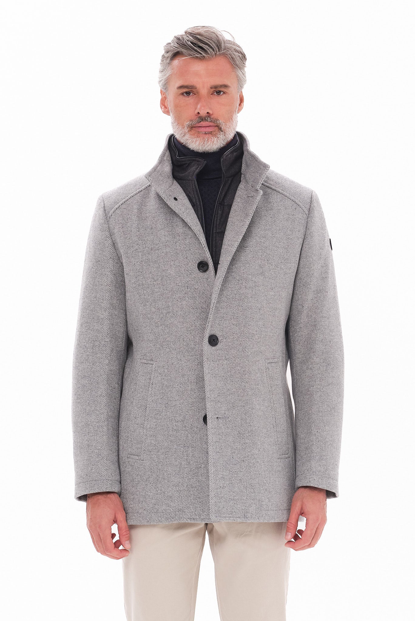 ΑΝΔΡΙΚΟ ΑΝΟΙΧΤΟ ΓΚΡΙ ΠΑΛΤΟ PORTOBELLO'S REGULAR FIT