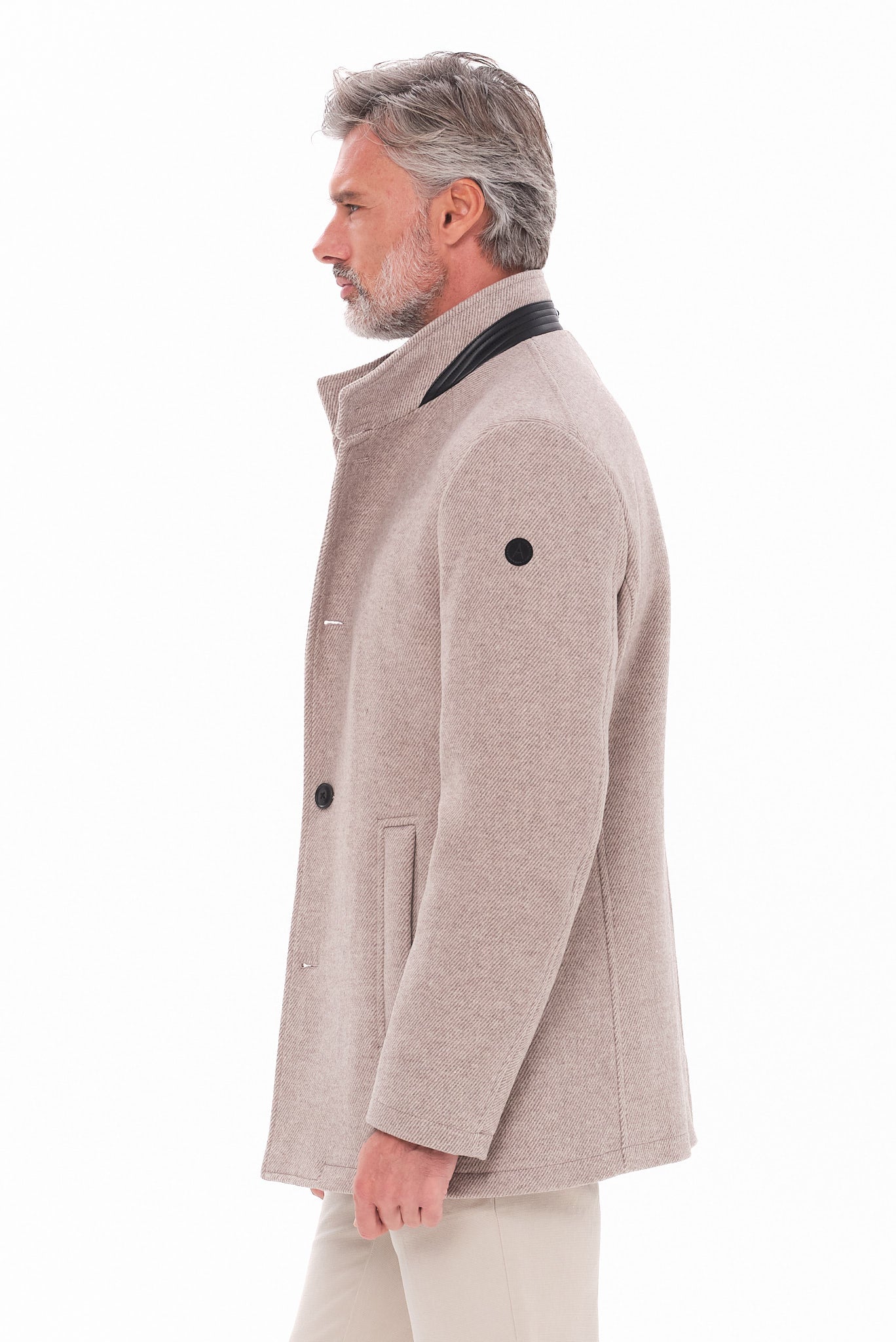 ΑΝΔΡΙΚΟ MPEZ ΣΚΟΥΡΟ ΠΑΛΤΟ PORTOBELLO'S REGULAR FIT