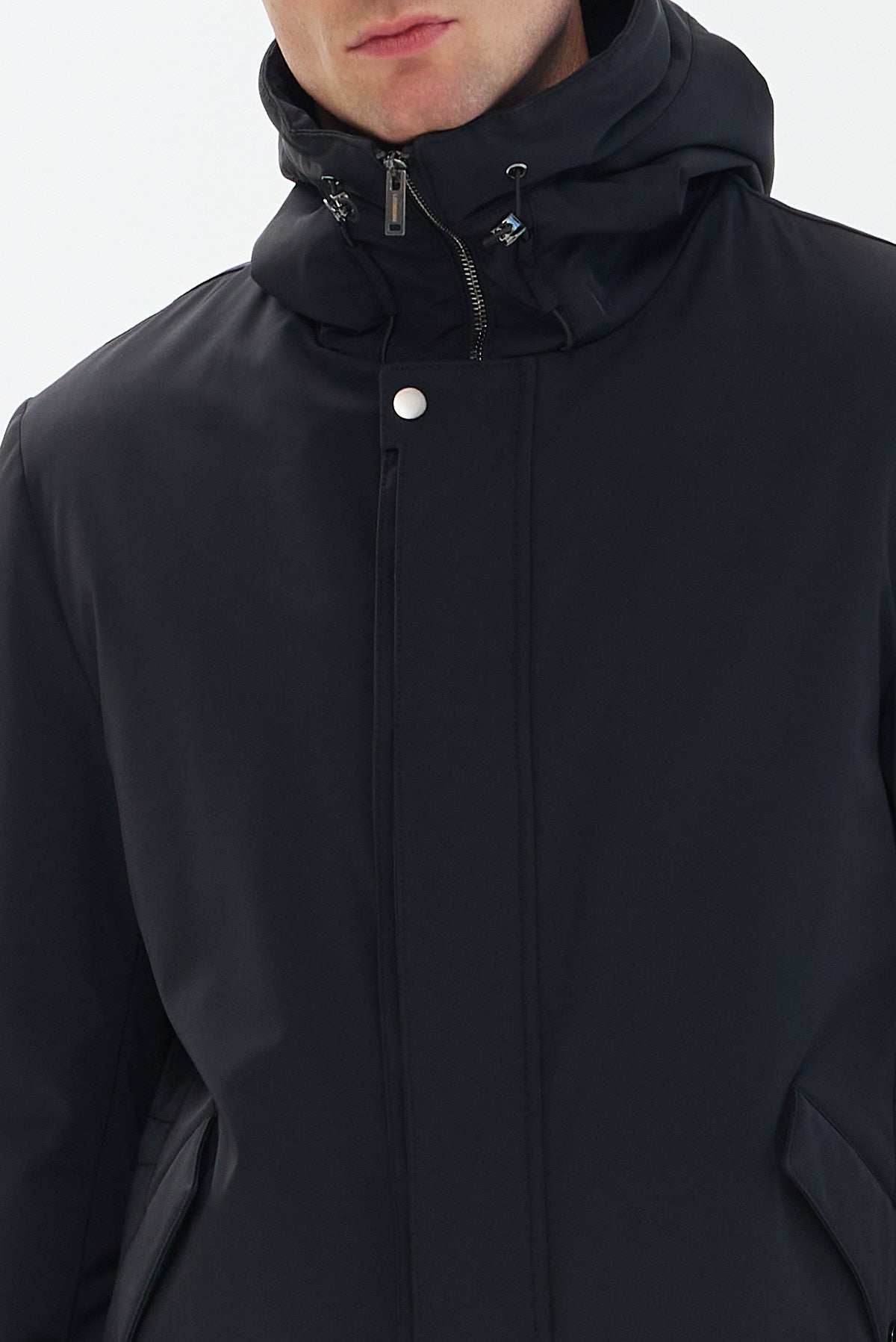 ΑΝΔΡΙΚΗ ΜΑΥΡΗ ΚΑΜΠΑΡΝΤΙΝΑ PORTOBELLO'S ΜΕ ΚΟΥΚΟΥΛΑ REGULAR FIT