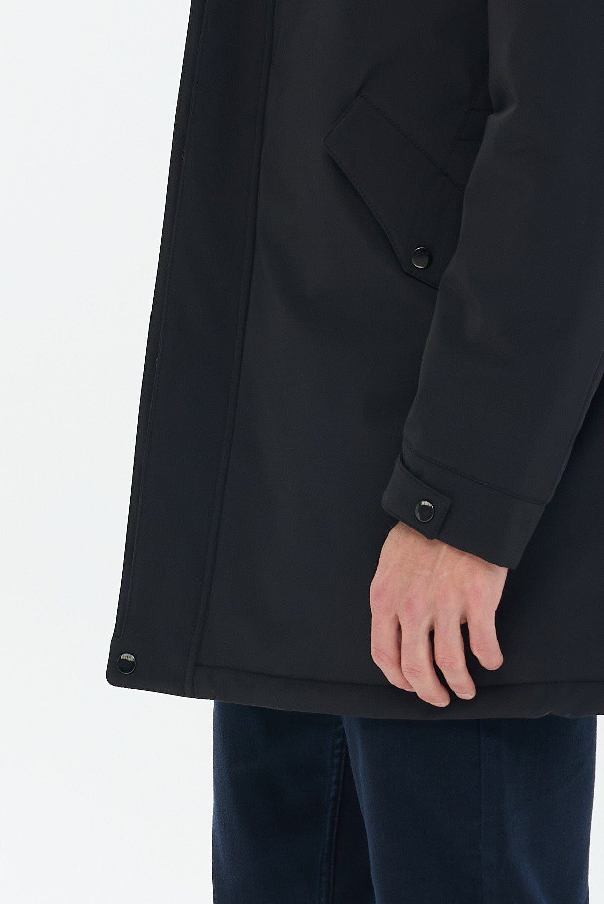 ΑΝΔΡΙΚΗ ΜΑΥΡΗ ΚΑΜΠΑΡΝΤΙΝΑ PORTOBELLO'S ΜΕ ΚΟΥΚΟΥΛΑ REGULAR FIT