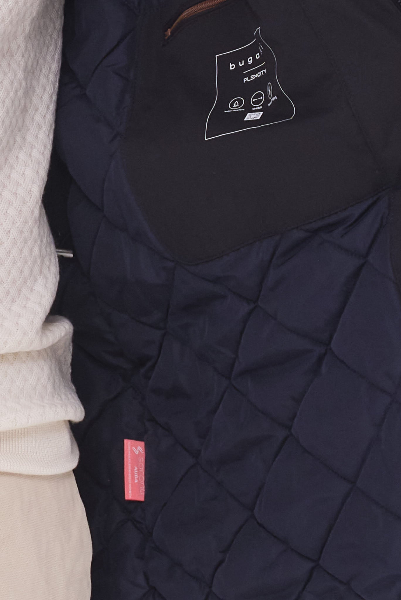 ΑΝΔΡΙΚΗ ΜΠΛΕ ΚΑΜΠΑΡΝΤΙΝΑ BUGATTI ΜΕ ΚΟΥΚΟΥΛΑ REGULAR FIT