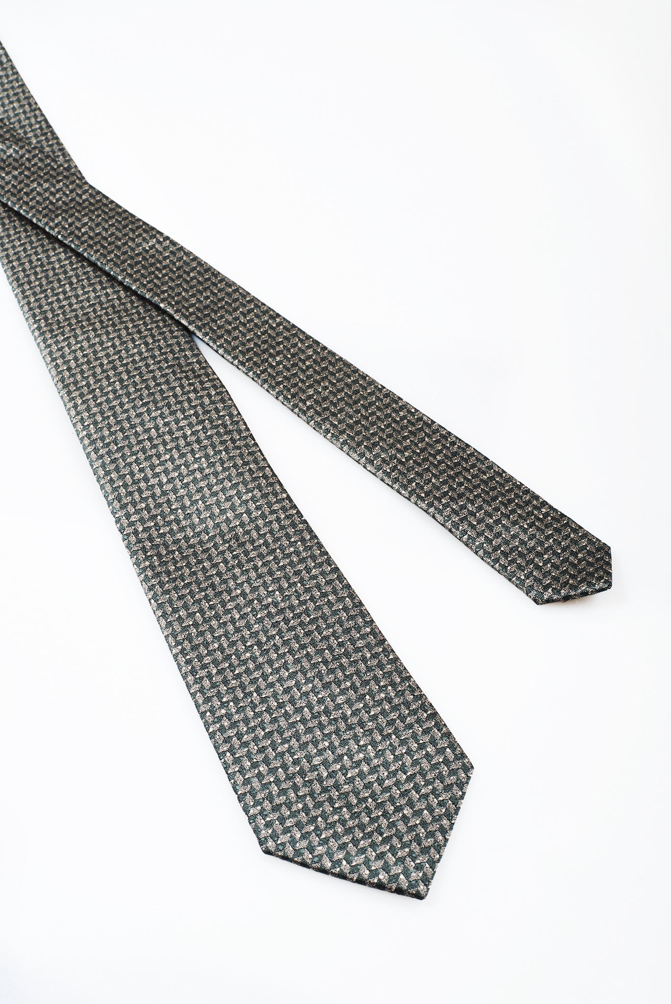 ΑΝΔΡΙΚΗ ΜΕΤΑΞΩΤΗ ΠΡΑΣΙΝΗ ΓΡΑΒΑΤΑ PORTOBELLO'S ΜΕ ΑΝΑΓΛΥΦΟ ΣΧΕΔΙΟ