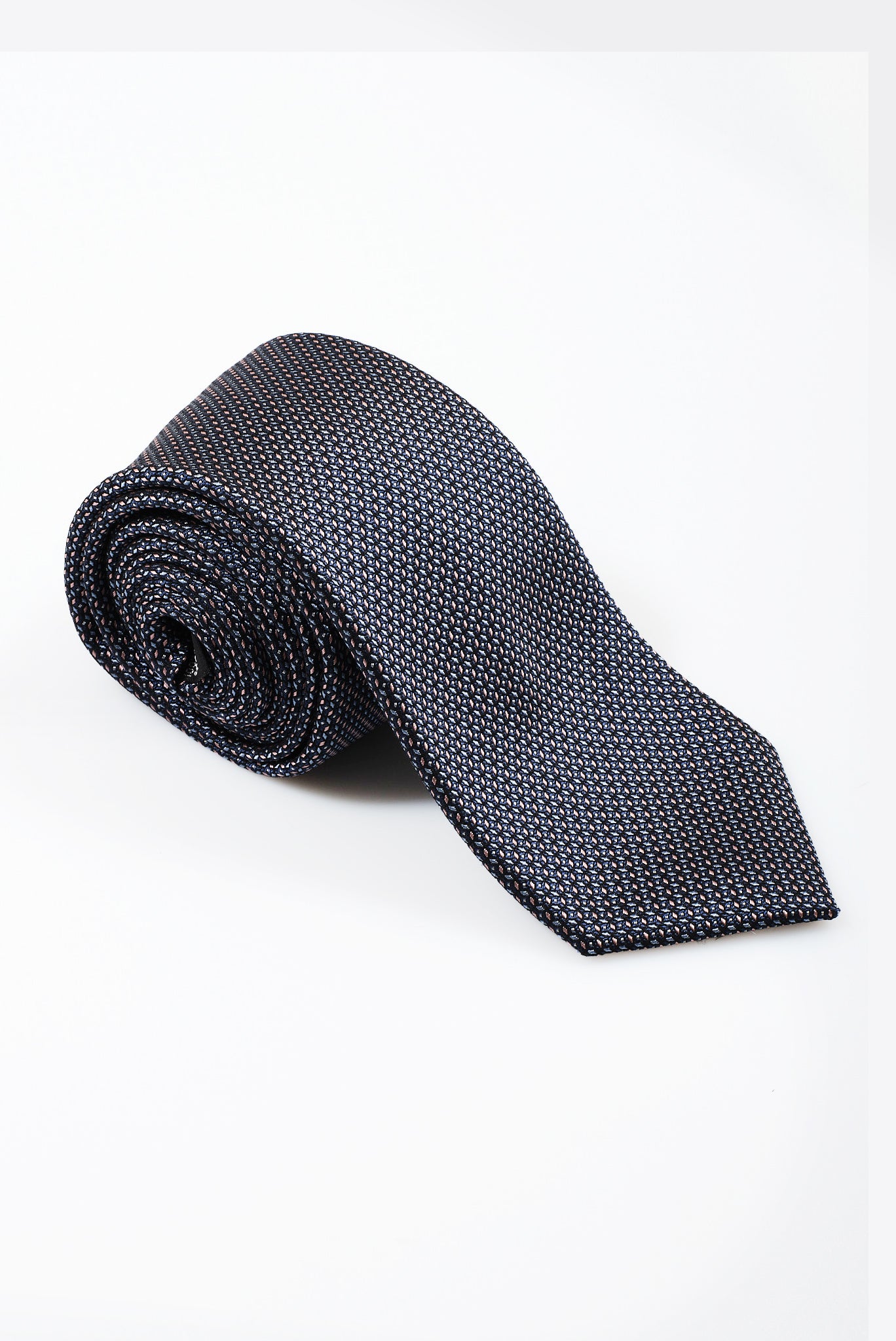 ΑΝΔΡΙΚΗ ΜΕΤΑΞΩΤΗ ΜΠΛΕ ΓΡΑΒΑΤΑ PORTOBELLO'S ΜΕ ΜΙΚΡΟΣΧΕΔΙΟ