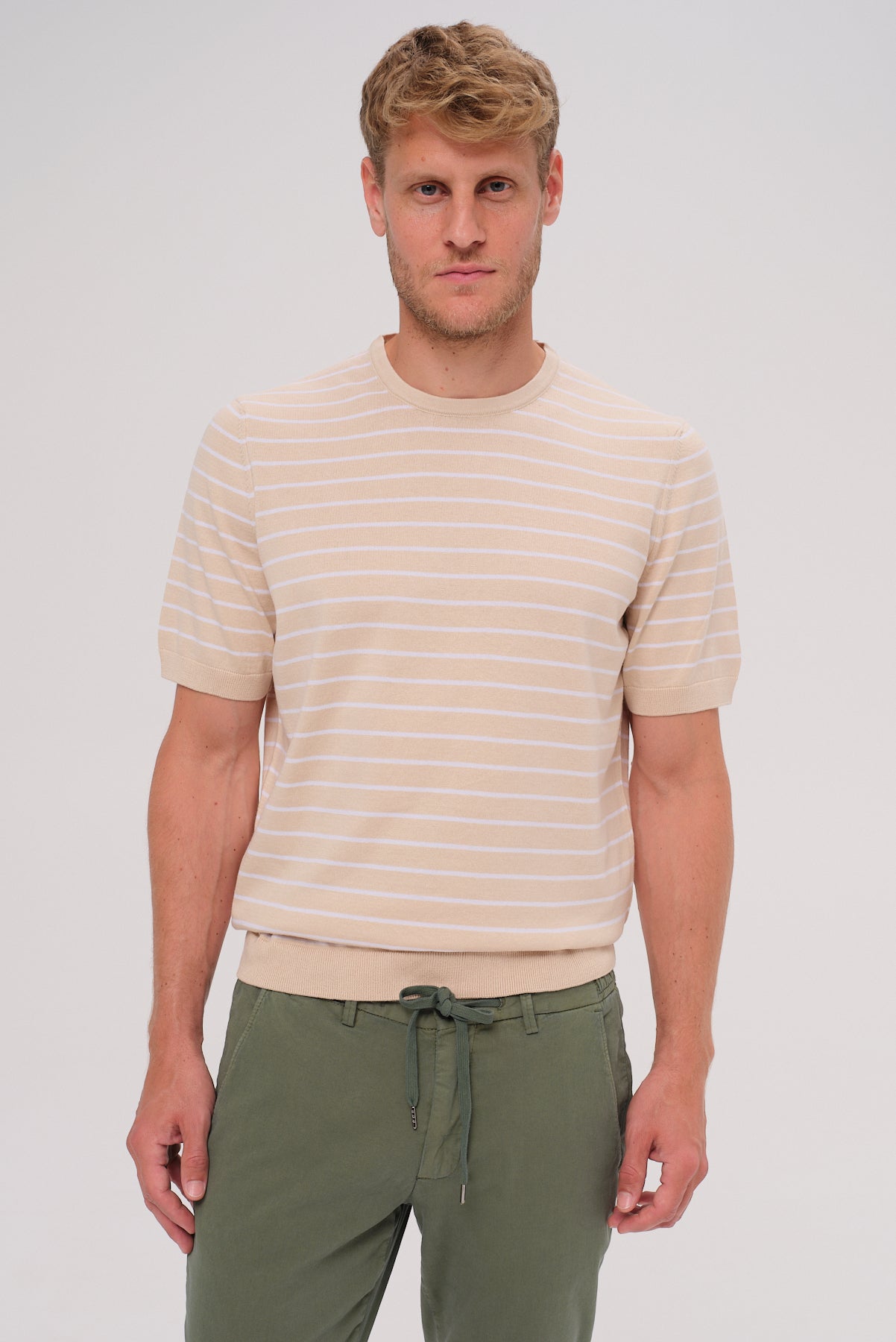 ΑΝΔΡΙΚΟ T-SHIRT ΜΑΡΙΝΙΕΡΑ ΣΕ ΜΠΕΖ ΧΡΩΜΑ PORTOBELLO'S