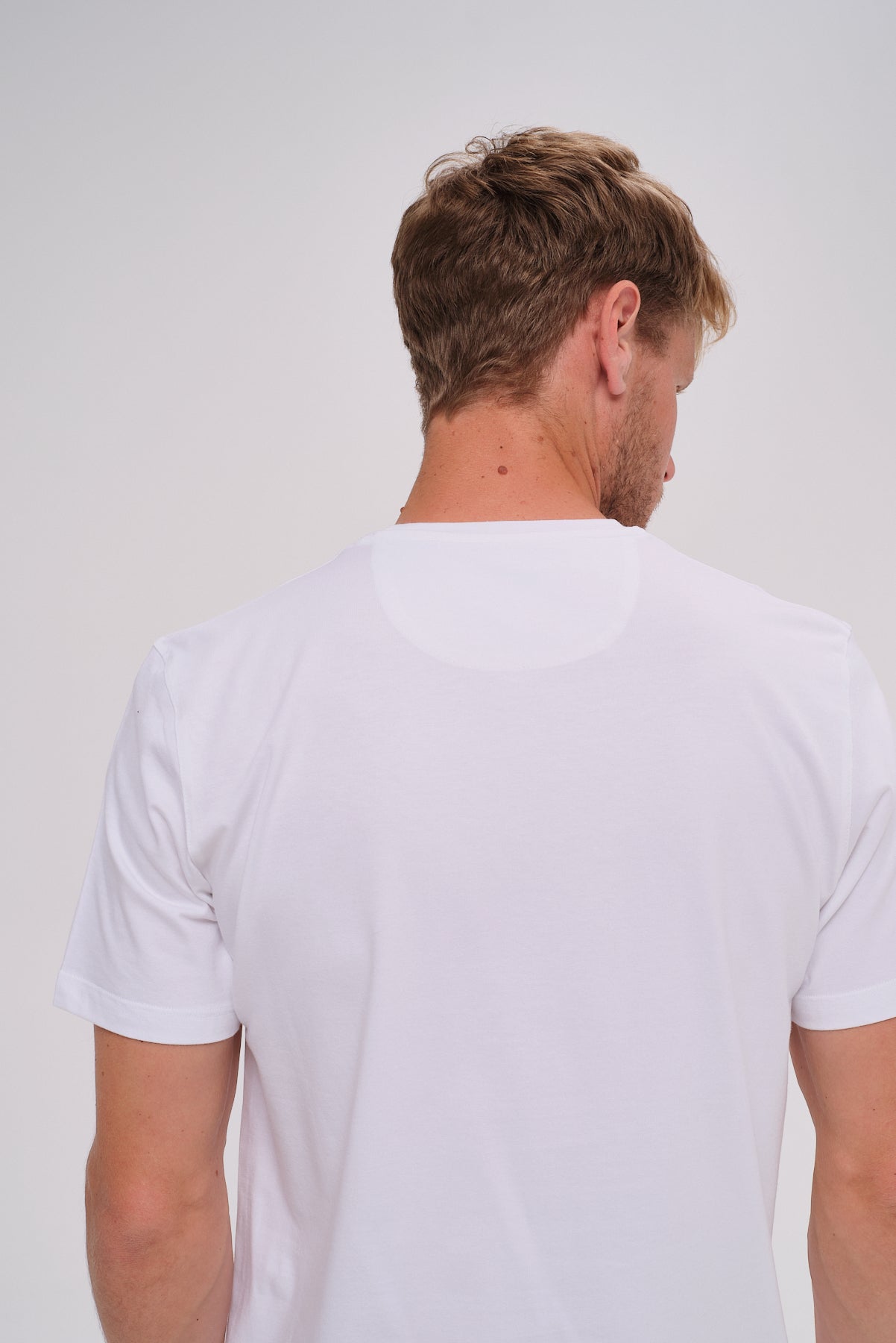 ΑΝΔΡΙΚΟ T-SHIRT PORTOBELLO'S ΛΕΥΚΟ ΜΕ ΣΤΑΜΠΑ