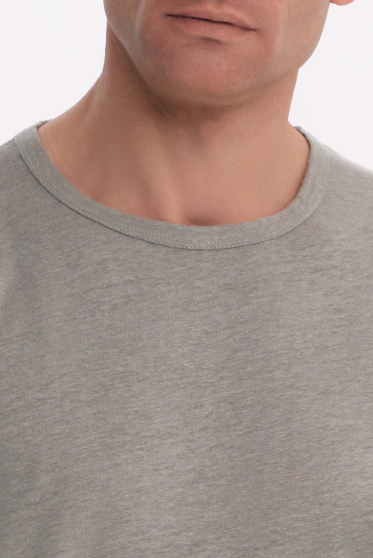 ΑΝΔΡΙΚΟ ΠΡΑΣΙΝΟ ΚΟΝΤΟΜΑΝΙΚΟ T-SHIRT ΛΙΝΟ REGULAR FIT PORTOBELLO'S