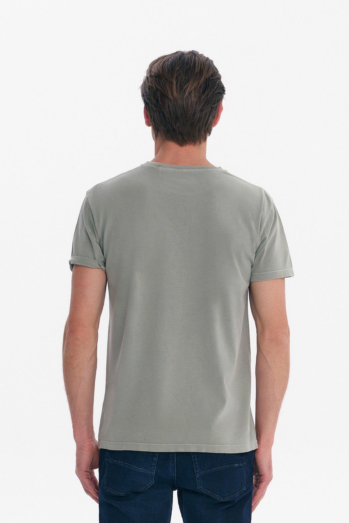 ΑΝΔΡΙΚΟ ΛΑΔΙ ΑΝΟΙΚΤΟ ΚΟΝΤΟΜΑΝΙΚΟ T-SHIRT PORTOBELLO'S ΜΕ ΤΣΕΠΗ ΣΤΟ ΣΤΗΘΟΣ