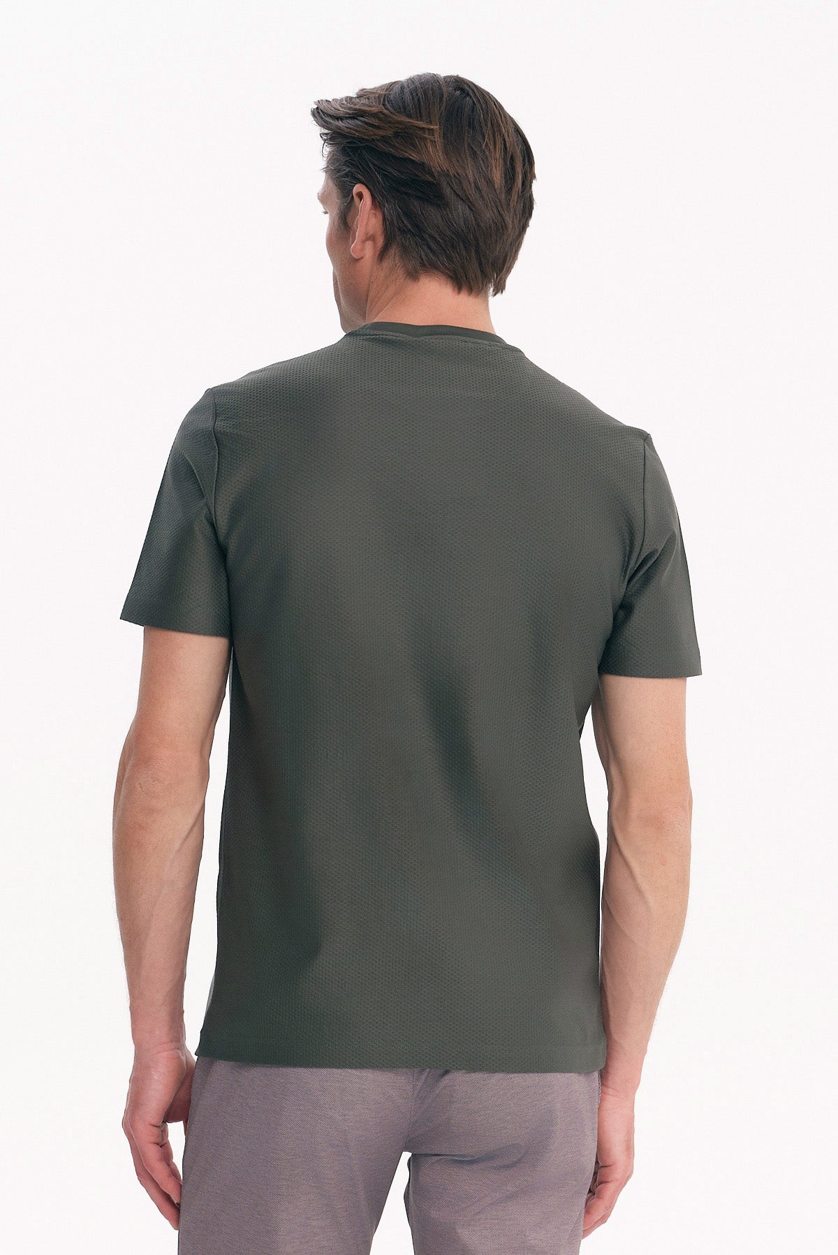 ΑΝΔΡΙΚΟ ΛΑΔΙ T-SHIRT ΚΟΝΤΟΜΑΝΙΚΟ ΜΕ ΟΡΑΤΗ ΥΦΑΝΣΗ