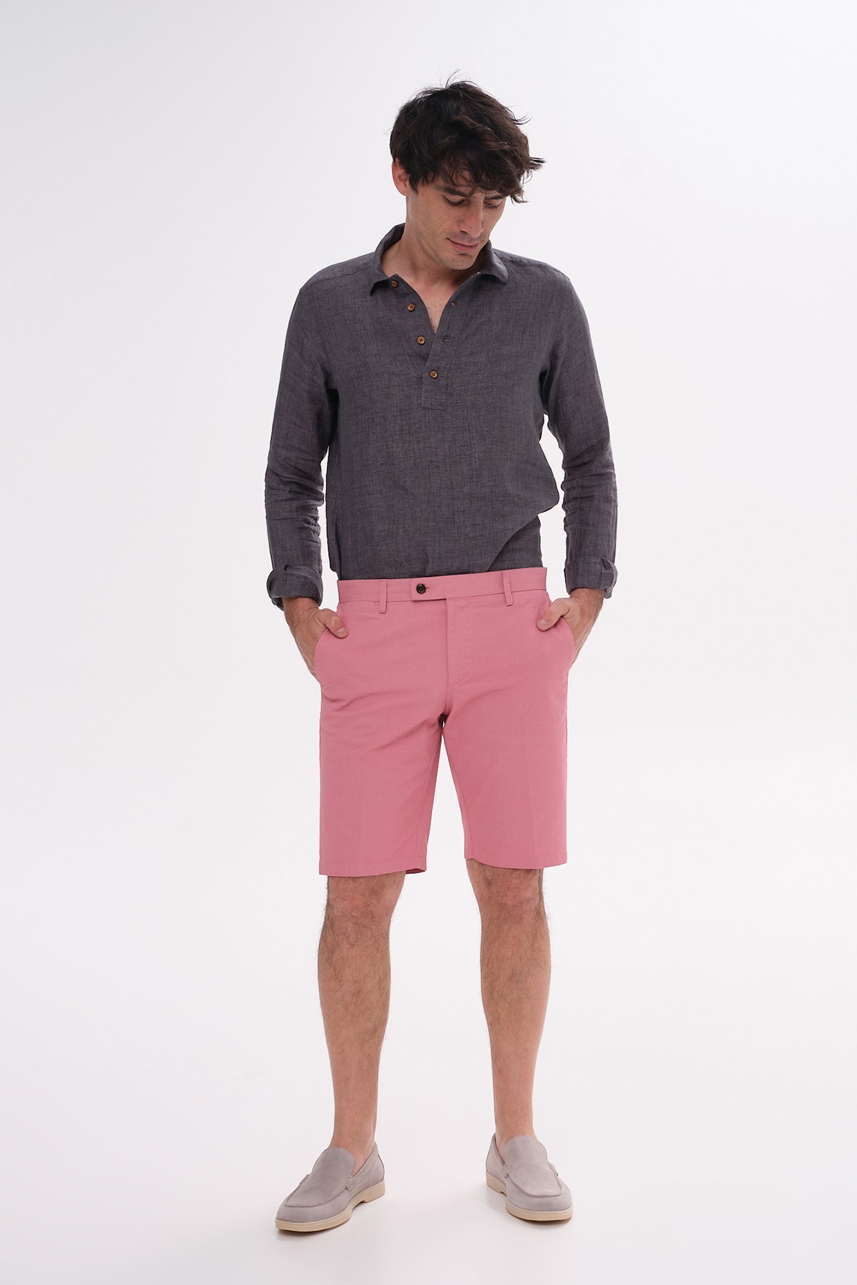 ΑΝΔΡΙΚΗ ΡΟΖ ΒΕΡΜΟΥΔΑ CHINOS PORTOBELLO'S SLIM FIT