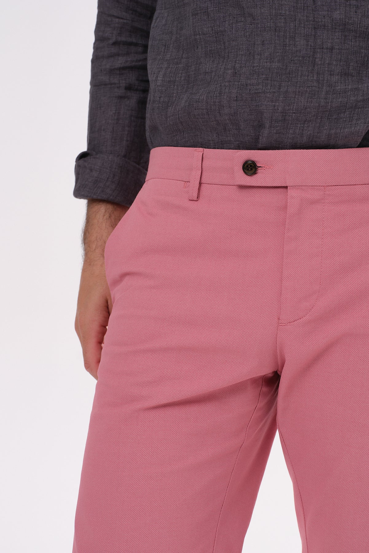 ΑΝΔΡΙΚΗ ΡΟΖ ΒΕΡΜΟΥΔΑ CHINOS PORTOBELLO'S SLIM FIT