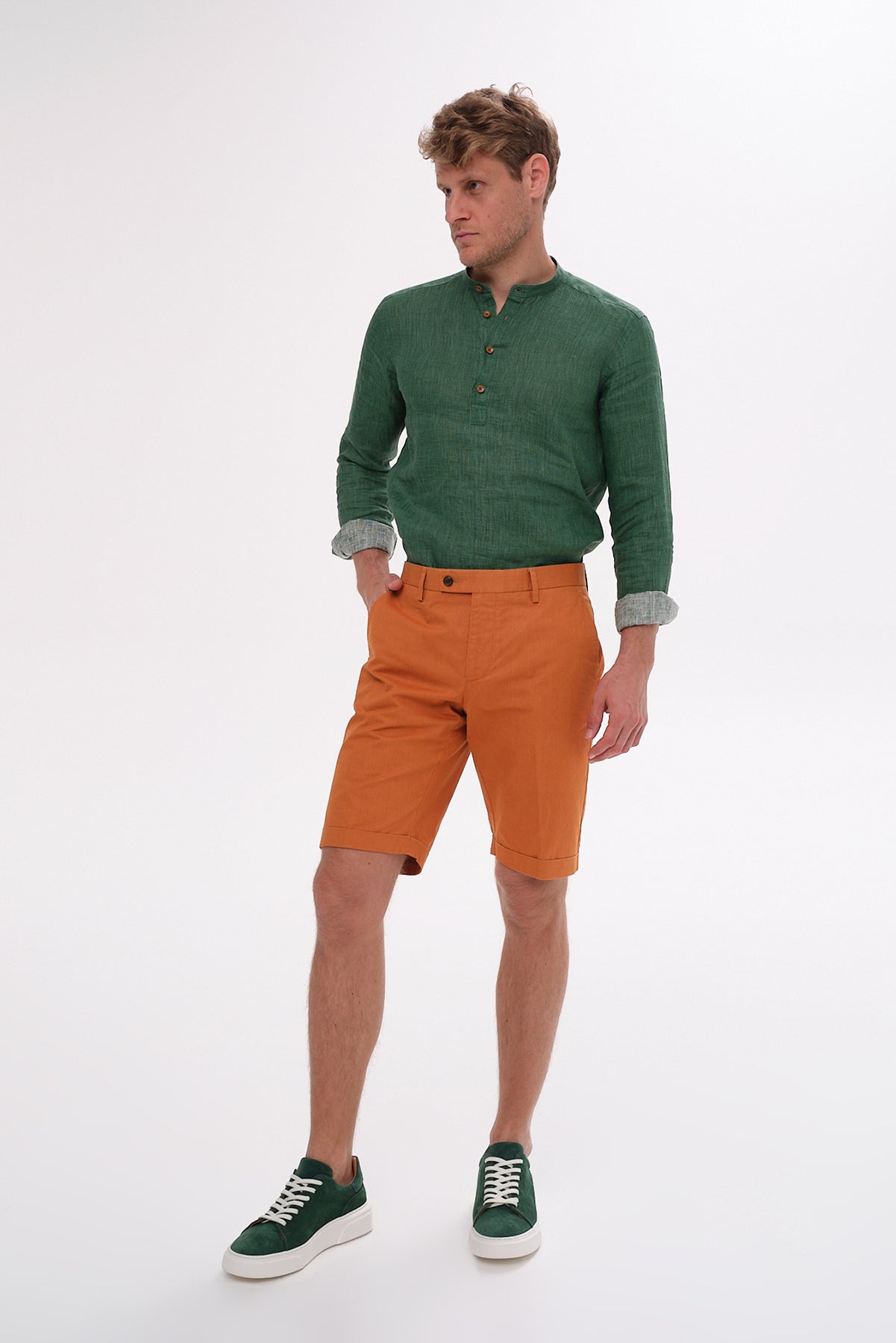 ΑΝΔΡΙΚΗ ΠΟΡΤΟΚΑΛΙ ΒΕΡΜΟΥΔΑ CHINOS PORTOBELLO'S SLIM FIT