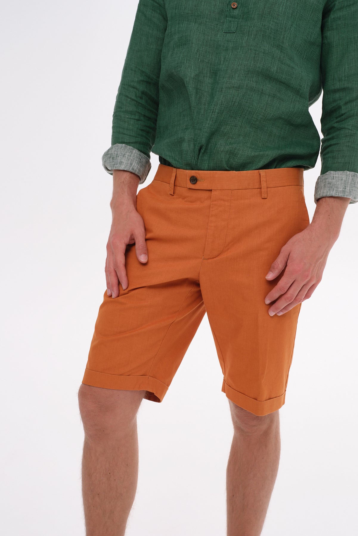 ΑΝΔΡΙΚΗ ΠΟΡΤΟΚΑΛΙ ΒΕΡΜΟΥΔΑ CHINOS PORTOBELLO'S SLIM FIT