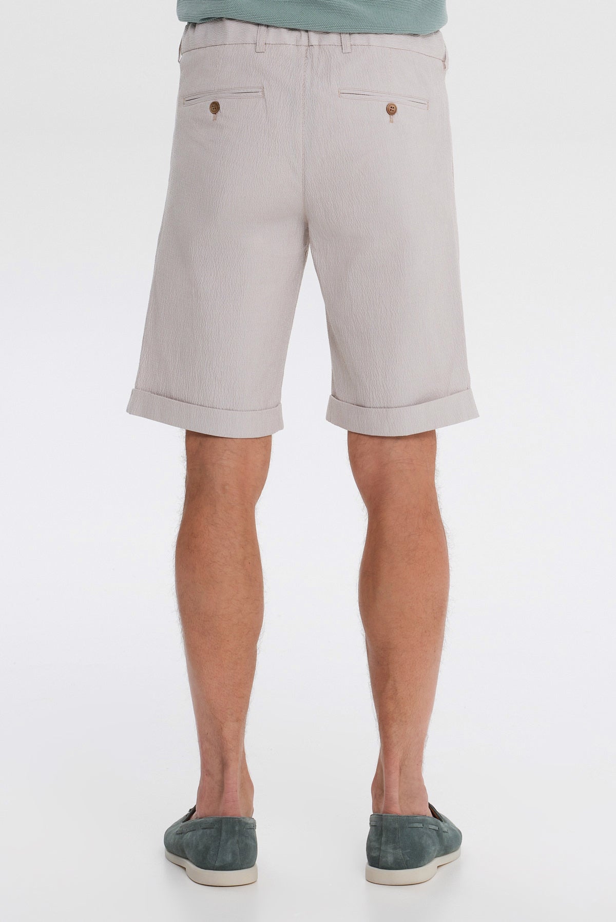 ΑΝΔΡΙΚΗ ΒΕΡΜΟΥΔΑ CHINOS SLIM FIT PORTOBELLO'S ΣΕ ΜΠΕΖ ΑΝΟΙΚΤΟ ΧΡΩΜΑ ΜΕ ΚΟΡΔΟΝΙ