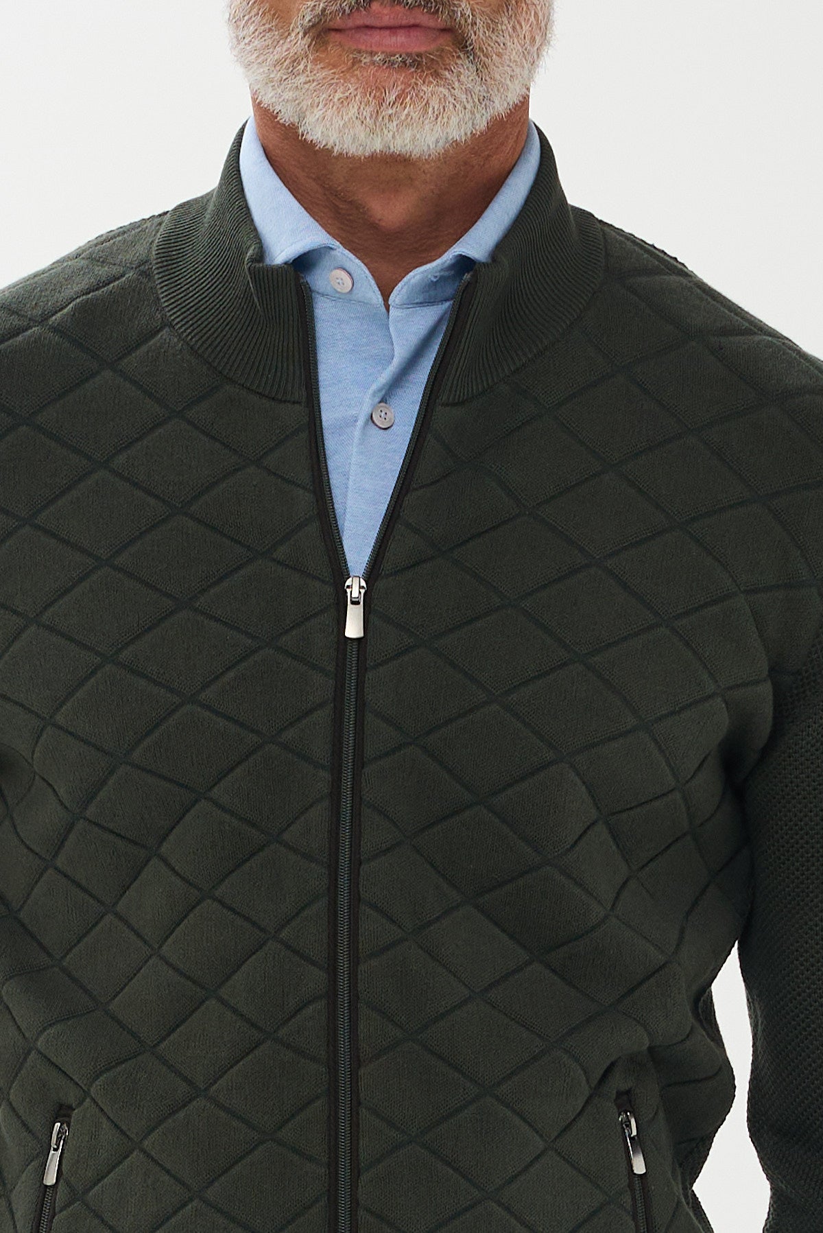 ΑΝΔΡΙΚΗ ΛΑΔΙ ΖΑΚΕΤΑ CARDIGAN PORTOBELLO'S ΜΕ ΚΑΠΙΤΟΝΕ ΣΧΕΔΙΟ REGULAR FIT