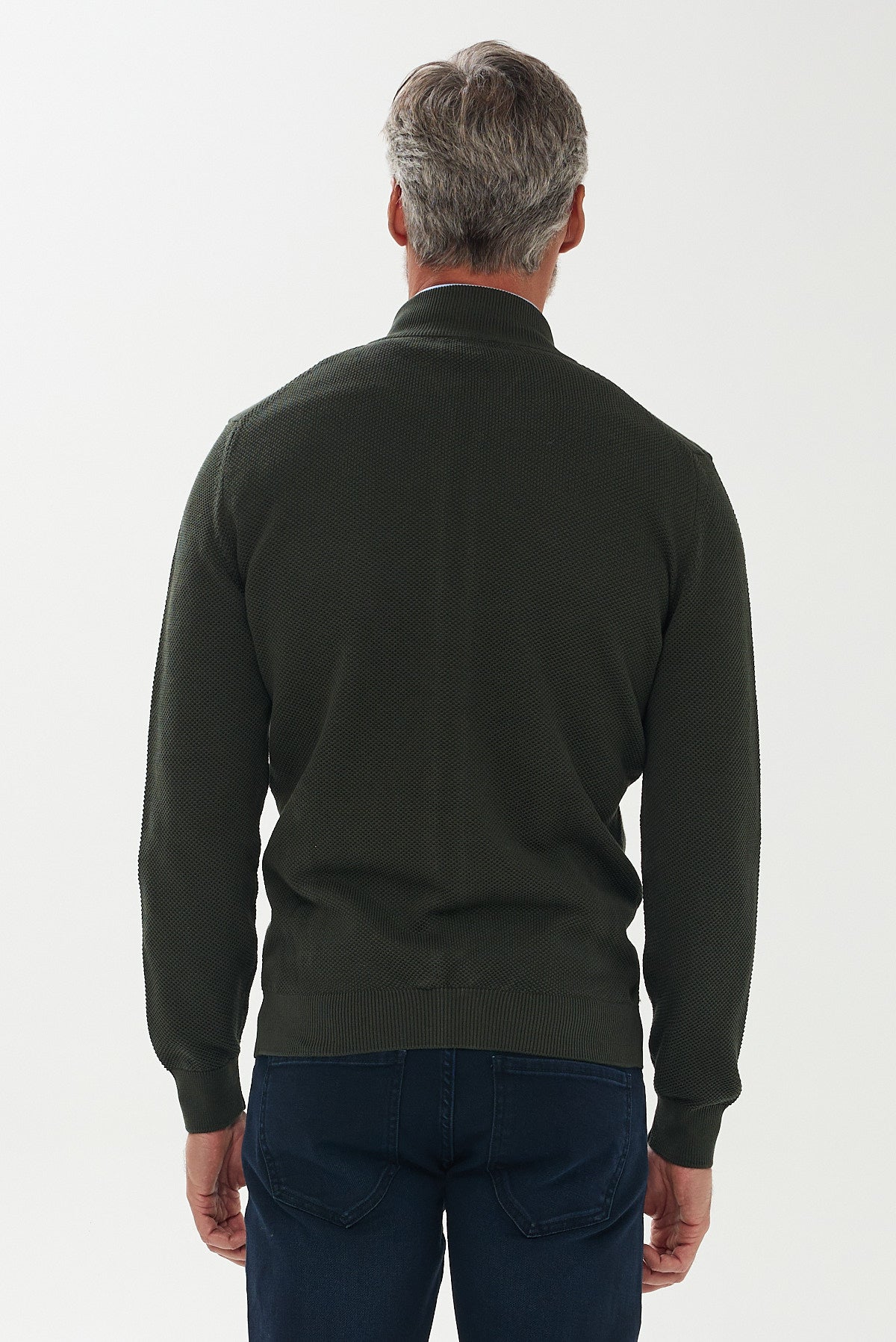 ΑΝΔΡΙΚΗ ΛΑΔΙ ΖΑΚΕΤΑ CARDIGAN PORTOBELLO'S ΜΕ ΚΑΠΙΤΟΝΕ ΣΧΕΔΙΟ REGULAR FIT