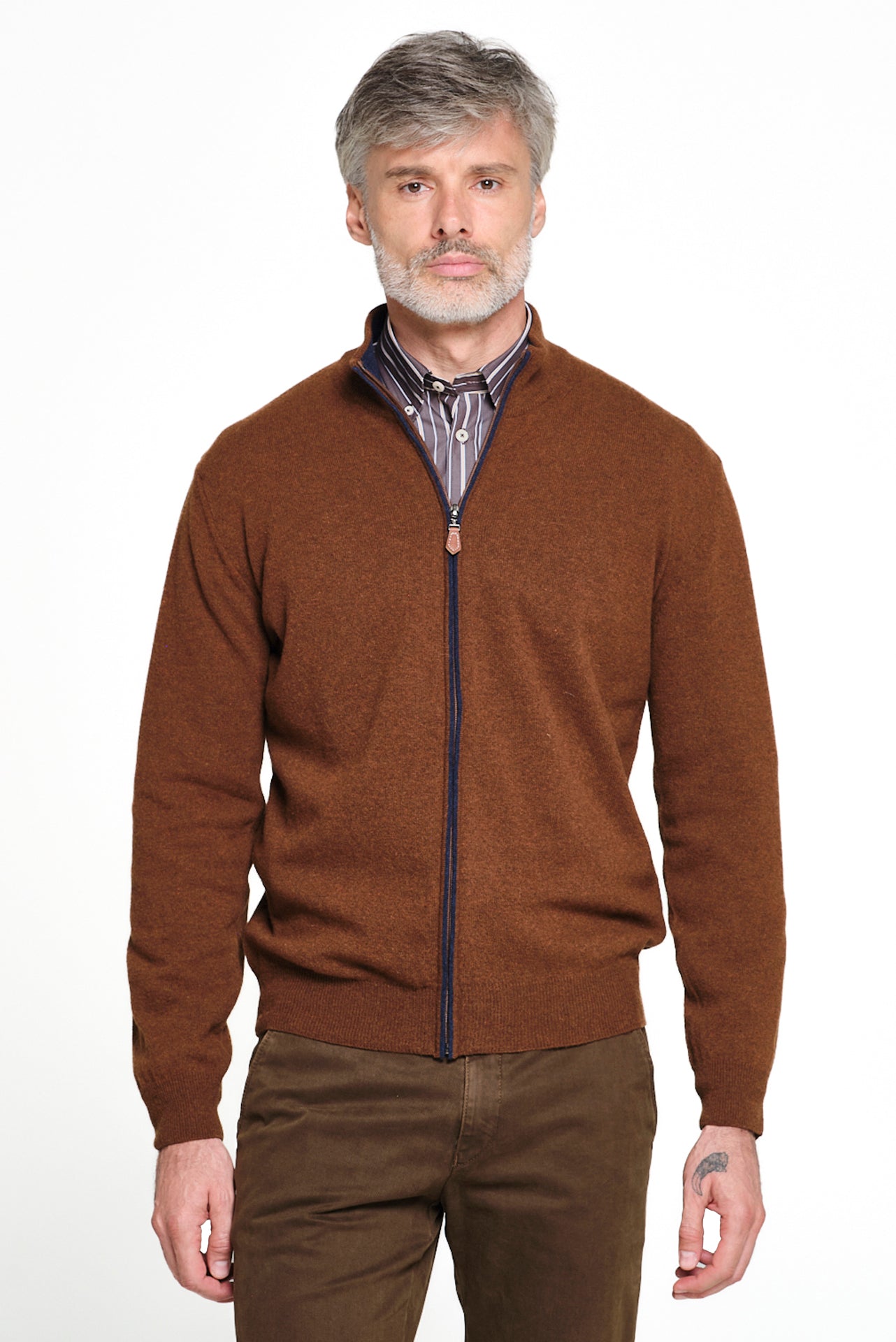 ΑΝΔΡΙΚΗ ΚΑΦΕ ΜΑΛΛΙΝΗ ΖΑΚΕΤΑ REGULAR FIT PORTOBELLO'S