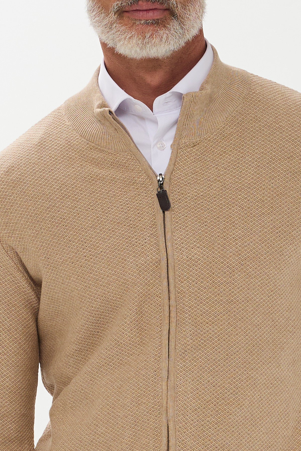 ΑΝΔΡΙΚΗ ΖΑΚΕΤΑ CARDIGAN PORTOBELLO'S ΣΕ ΜΠΕΖ ΣΚΟΥΡΟ ΧΡΩΜΑ REGULAR FIT