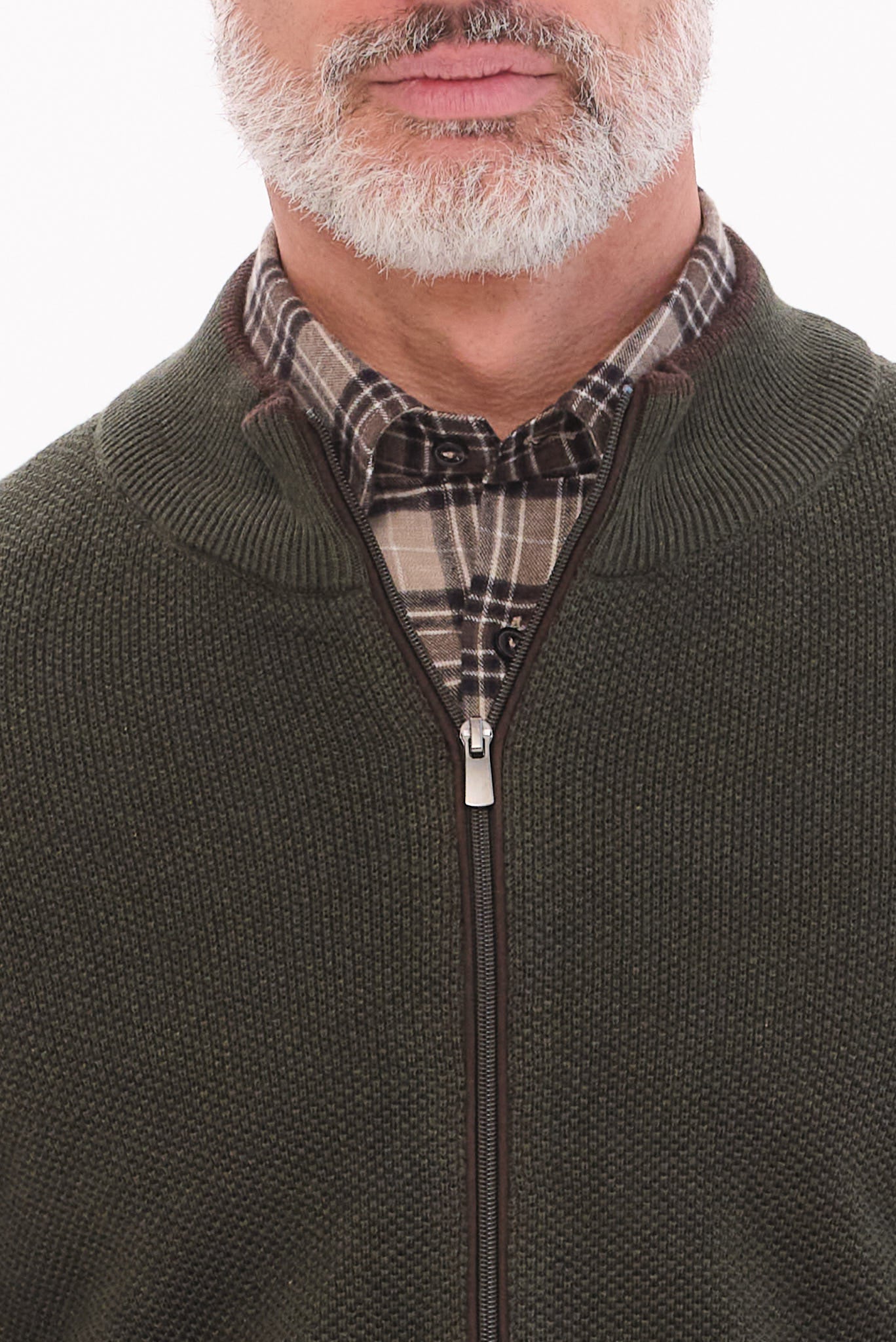 ΑΝΔΡΙΚΗ ΛΑΔΙ ΖΑΚΕΤΑ CARDIGAN PORTOBELLO'S REGULAR FIT ΜΕ ΜΙΚΡΟΣΧΕΔΙΟ