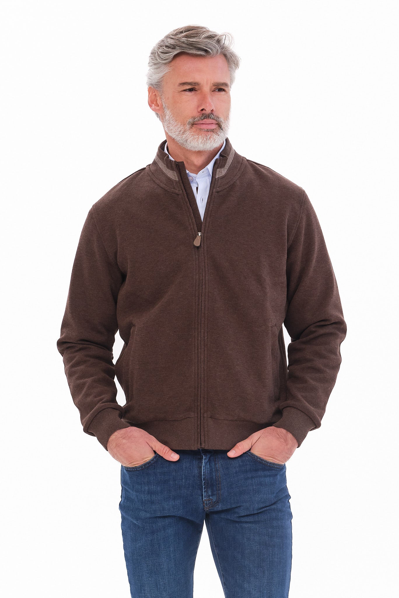 ΑΝΔΡΙΚΗ ΚΑΦΕ ΖΑΚΕΤΑ CARDIGAN PORTOBELLO'S REGULAR FIT