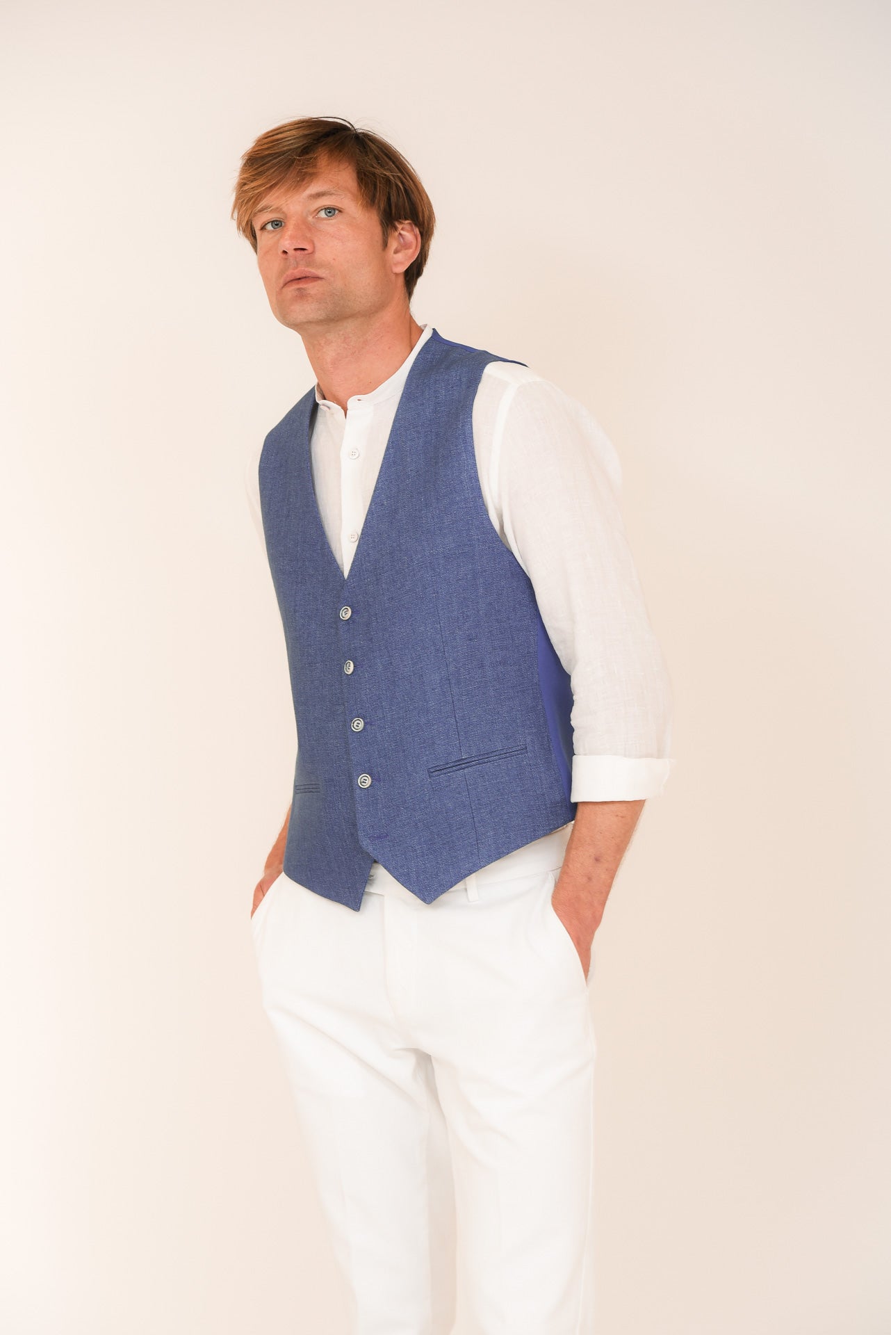 ΑΝΔΡΙΚΟ ΓΙΛΕΚΟ PORTOBELLO'S ΣΕ ΤΖΙΝ ΑΠΟΧΡΩΣΗ ΚΑΙ ΥΦΑΣΜΑ LEOMASTER