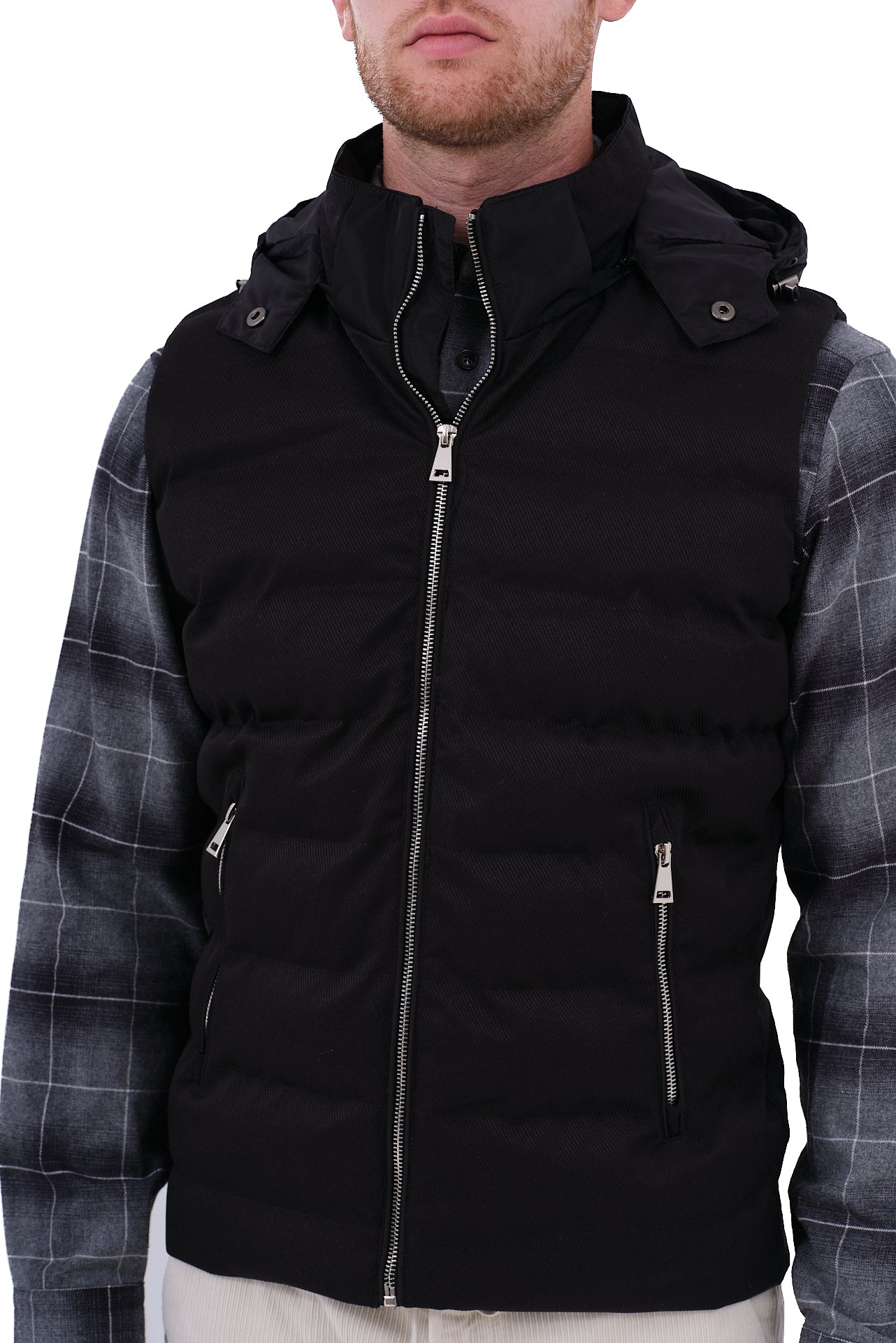 ΑΝΔΡΙΚΟ ΜΑΥΡΟ ΜΠΟΥΦΑΝ ΓΙΛΕΚΟ PORTOBELLO'S ΜΕ ΚΟΥΚΟΥΛΑ