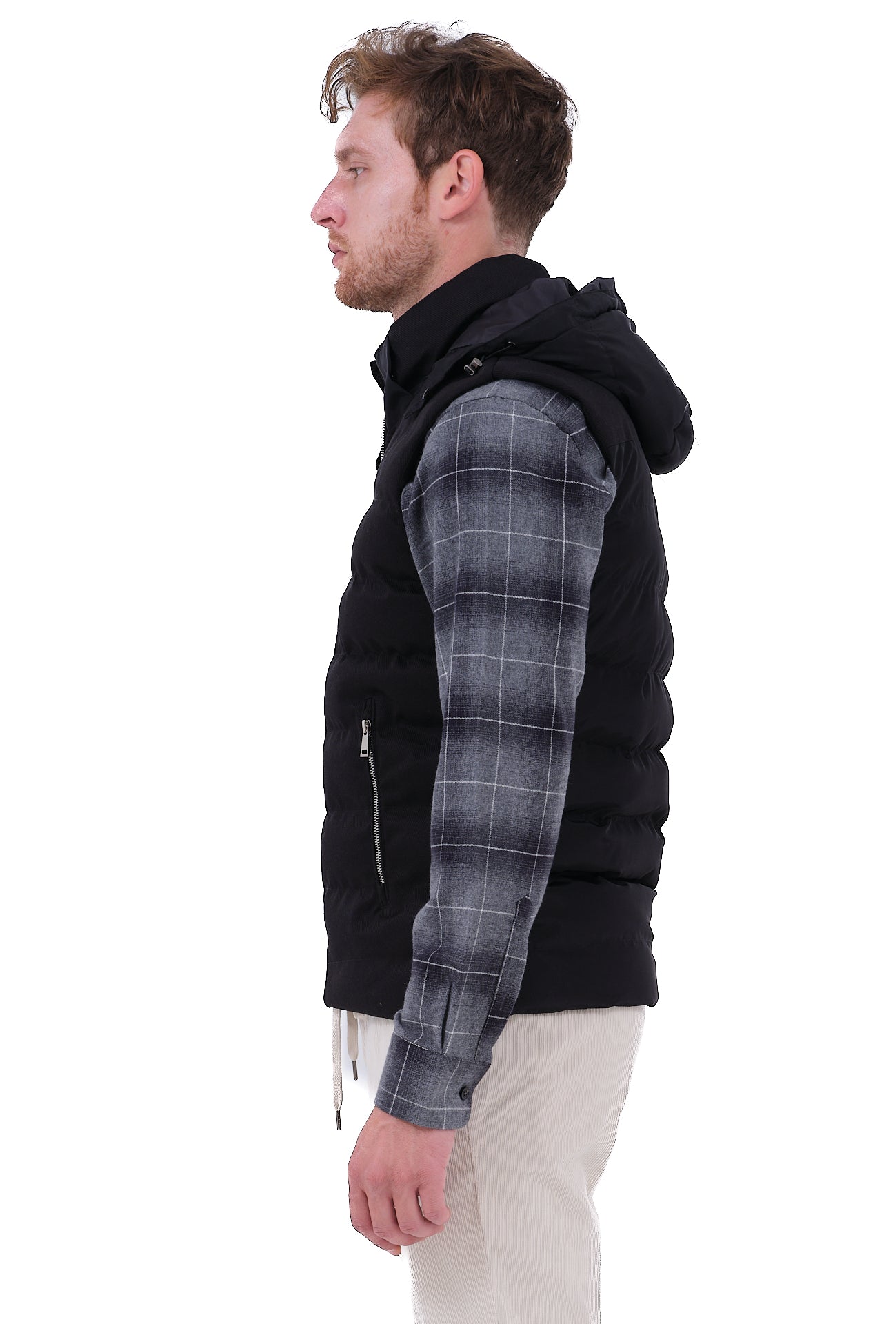 ΑΝΔΡΙΚΟ ΜΑΥΡΟ ΜΠΟΥΦΑΝ ΓΙΛΕΚΟ PORTOBELLO'S ΜΕ ΚΟΥΚΟΥΛΑ