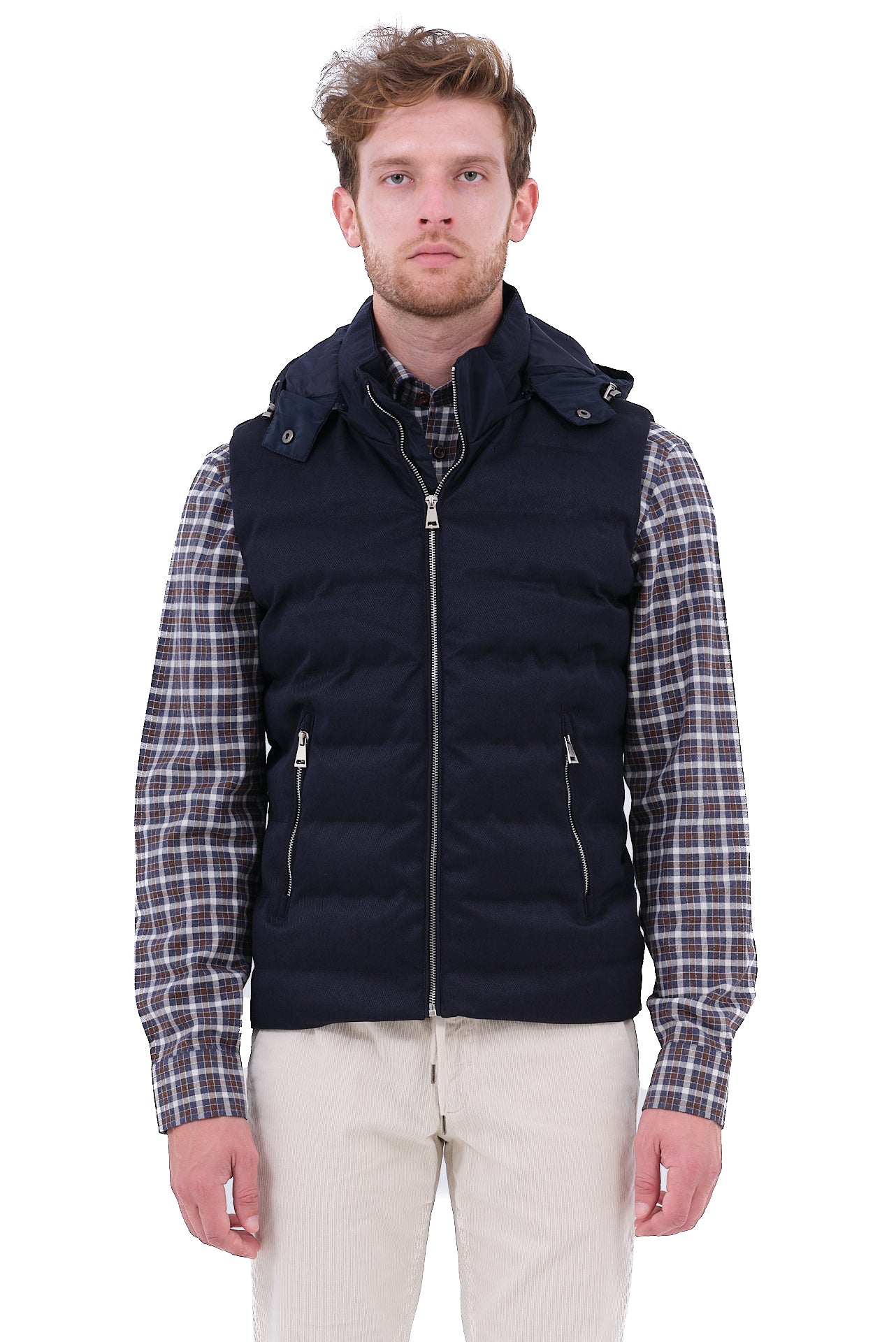 ΑΝΔΡΙΚΟ ΜΠΛΕ ΜΠΟΥΦΑΝ ΓΙΛΕΚΟ PORTOBELLO'S ΜΕ ΚΟΥΚΟΥΛΑ