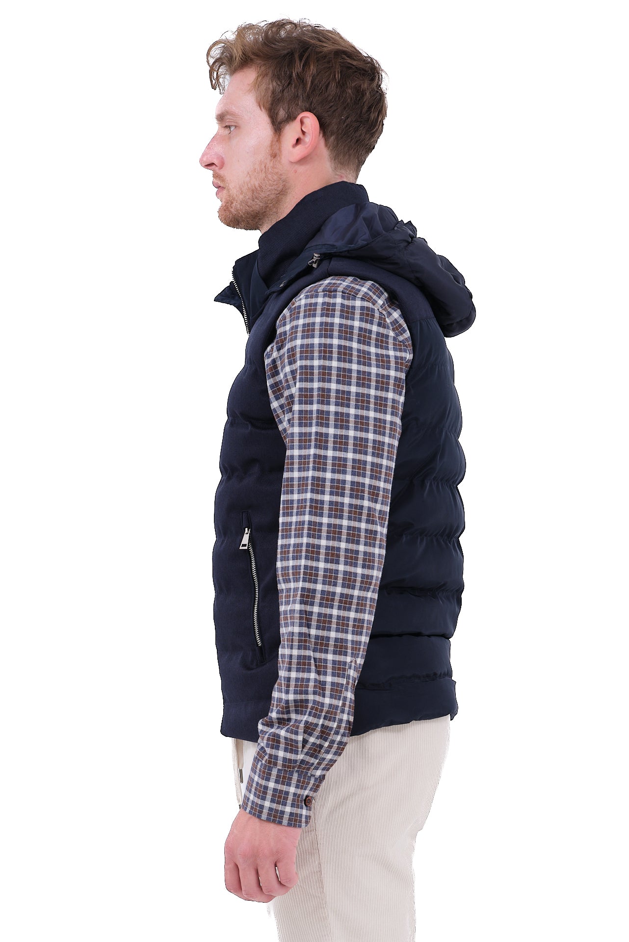 ΑΝΔΡΙΚΟ ΜΠΛΕ ΜΠΟΥΦΑΝ ΓΙΛΕΚΟ PORTOBELLO'S ΜΕ ΚΟΥΚΟΥΛΑ