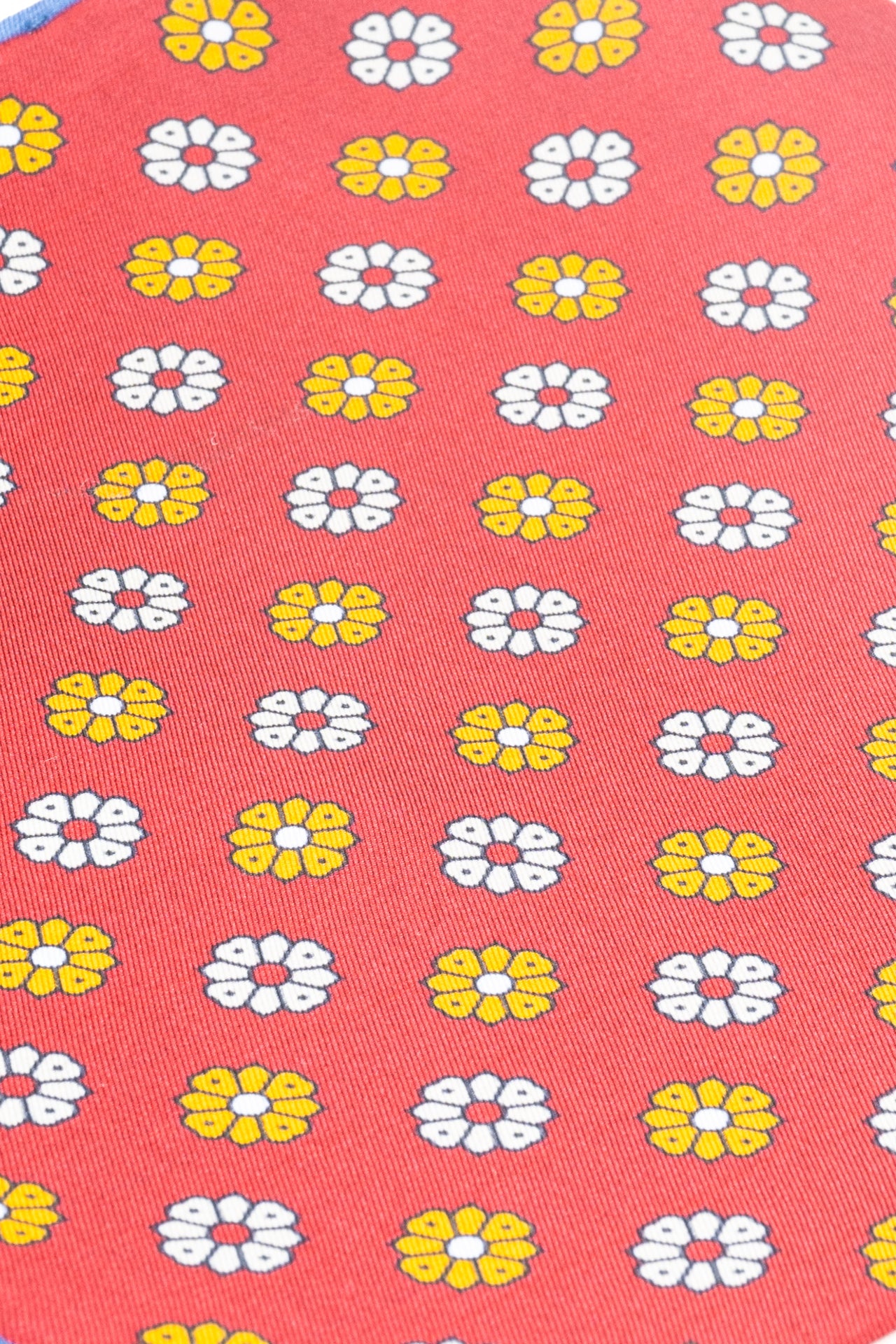 ΑΝΔΡΙΚΟ ΜΑΝΤΗΛΙ ΠΟΣΕΤ PORTOBELLO'S ΚΟΚΚΙΝΟ με μοτίβο μαργαρίτες