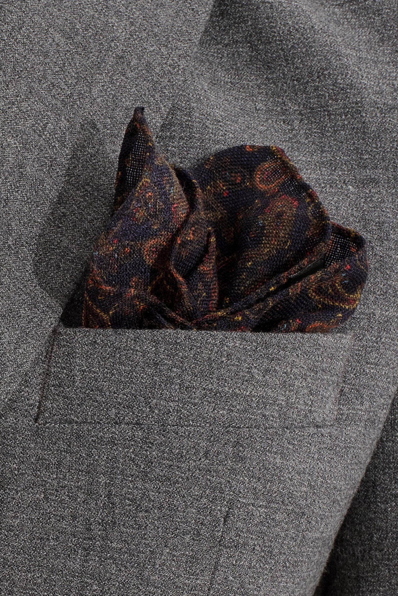 ΜΑΝΤΗΛΙ ΠΟΣΕΤ ΜΑΛΛΙΝΟ PORTOBELLO'S ΣΕ ΜΠΛΕ ΧΡΩΜΑ ΜΕ ΧΡΩΜΑΤΙΣΤΑ ΛΑΧΟΥΡΙΑ